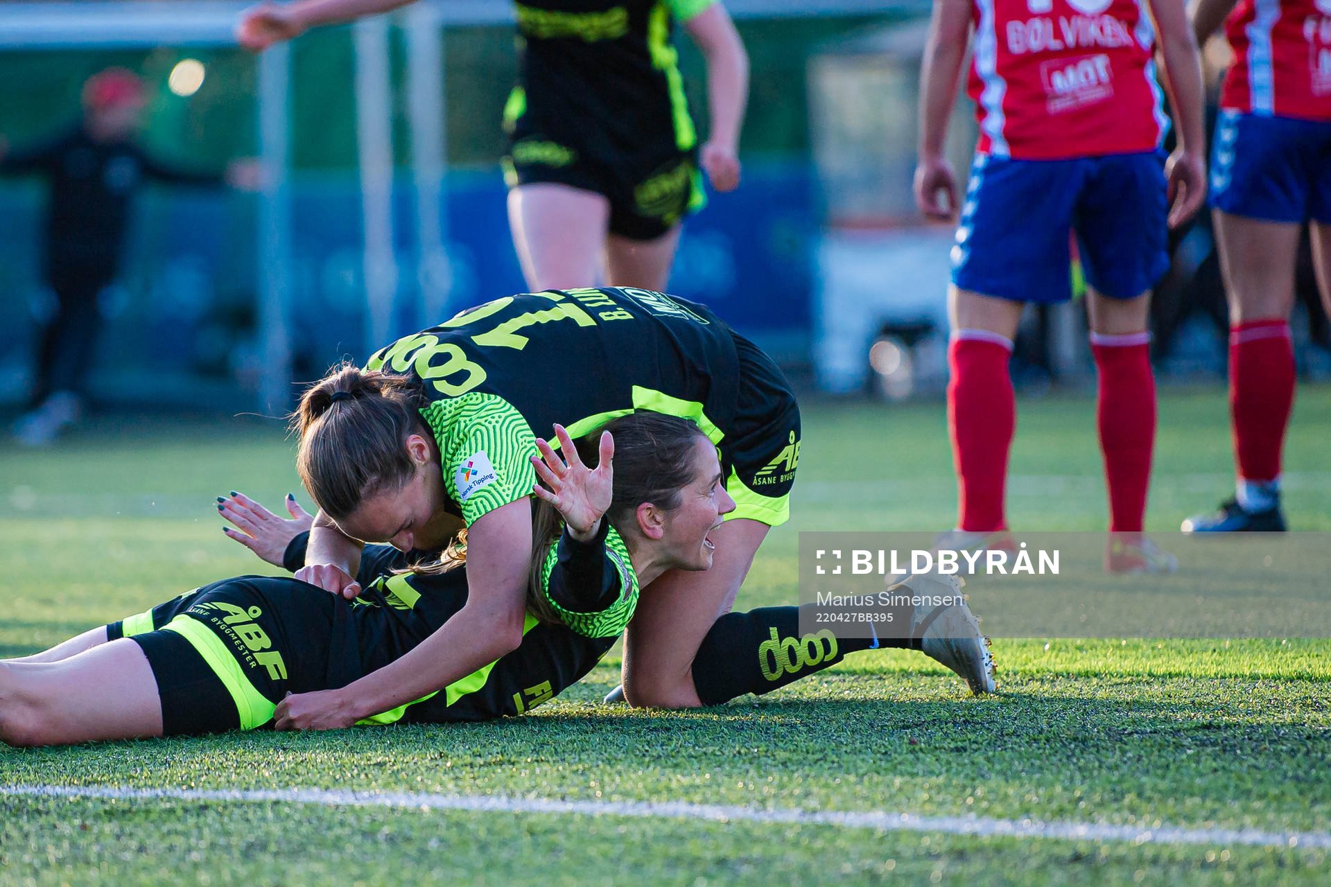 Ingrid Ryland of Brann celebrates