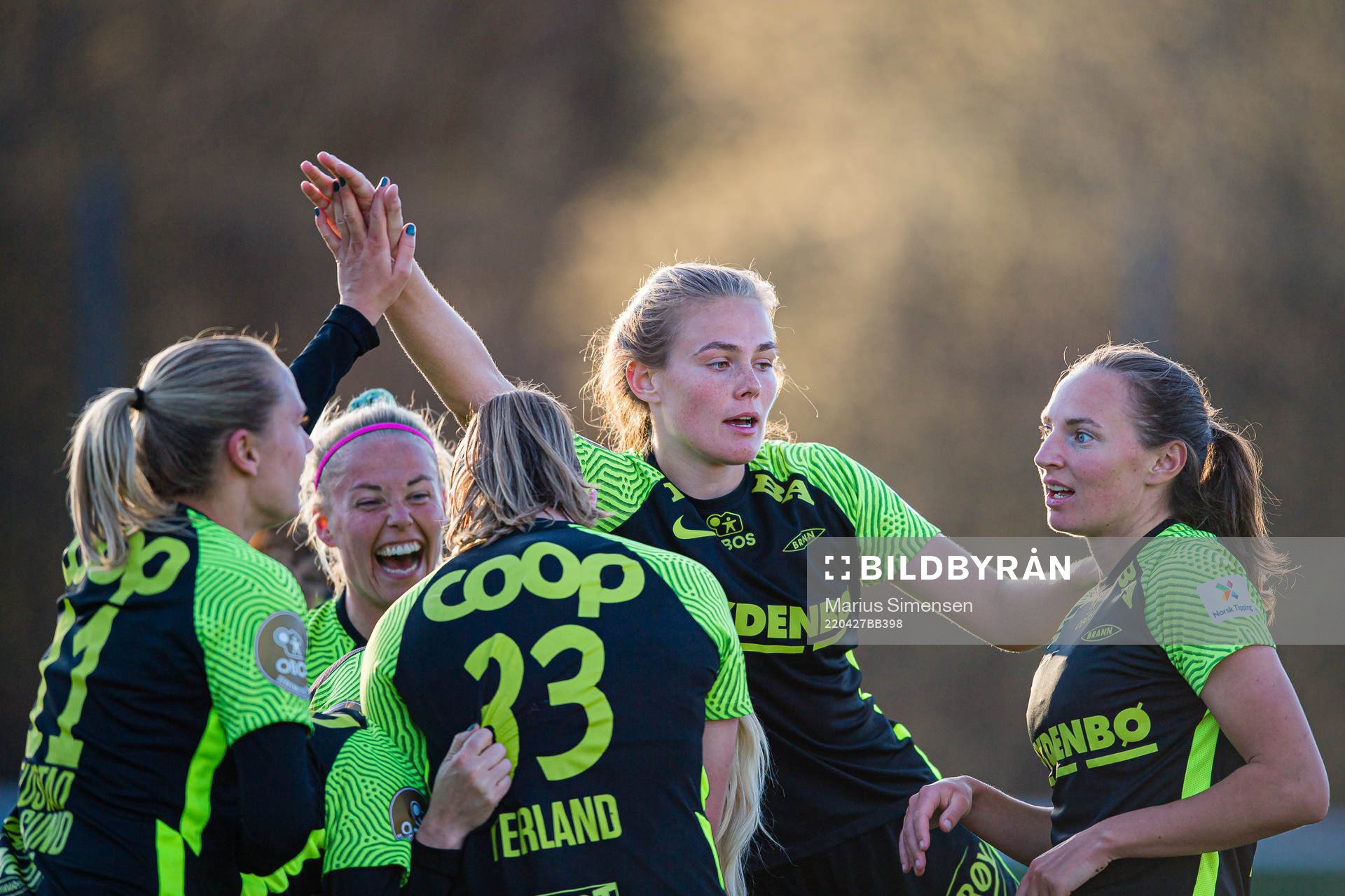 Marthine Østenstad of Brann celebrates