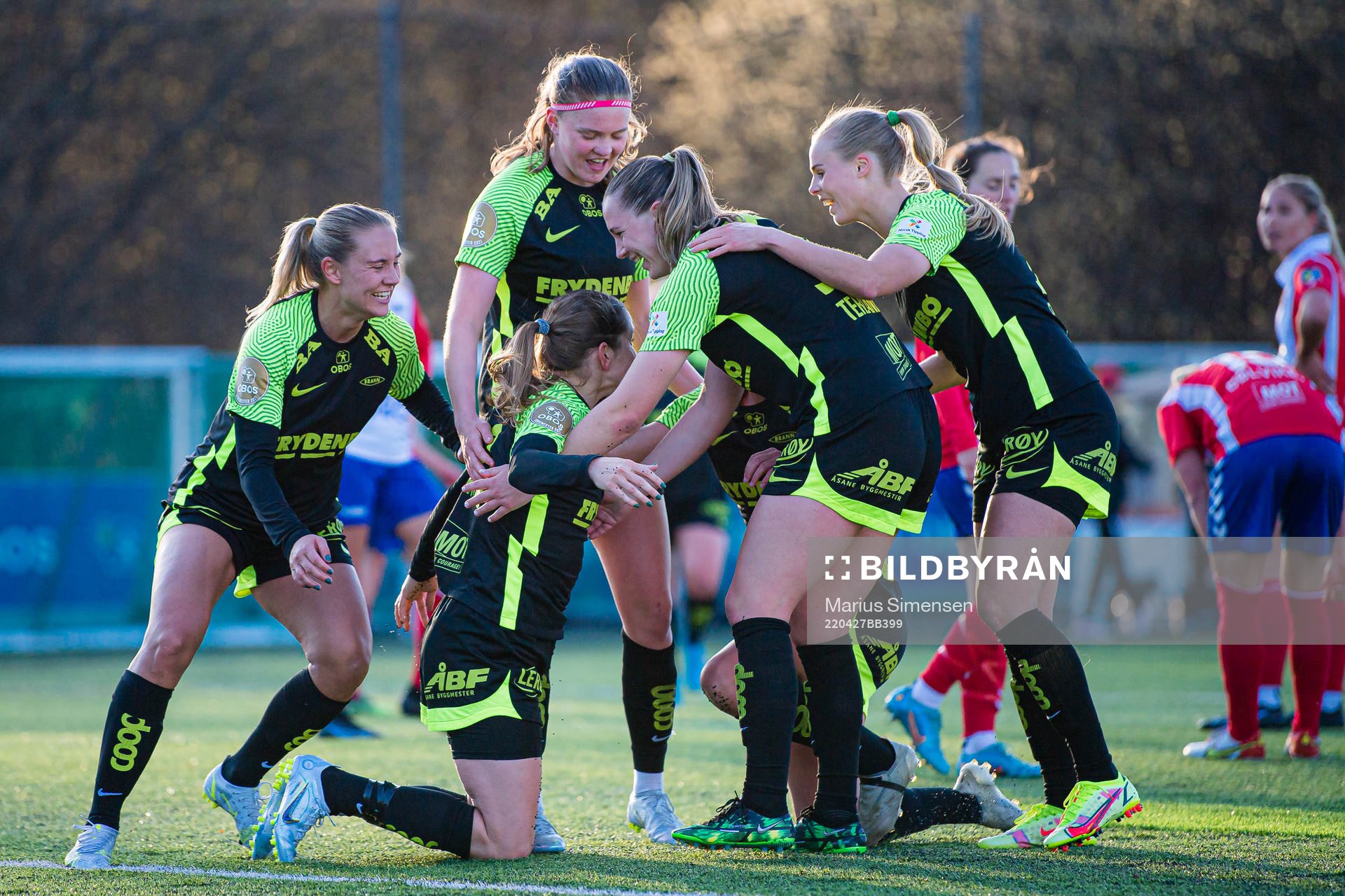 Ingrid Ryland of Brann celebrates