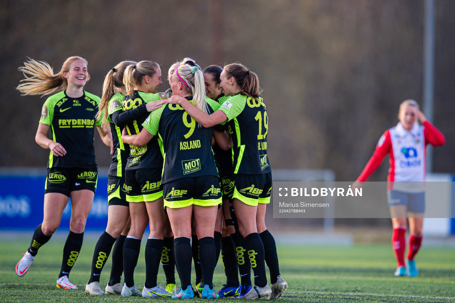 Elisabeth Terland of Brann celebrates