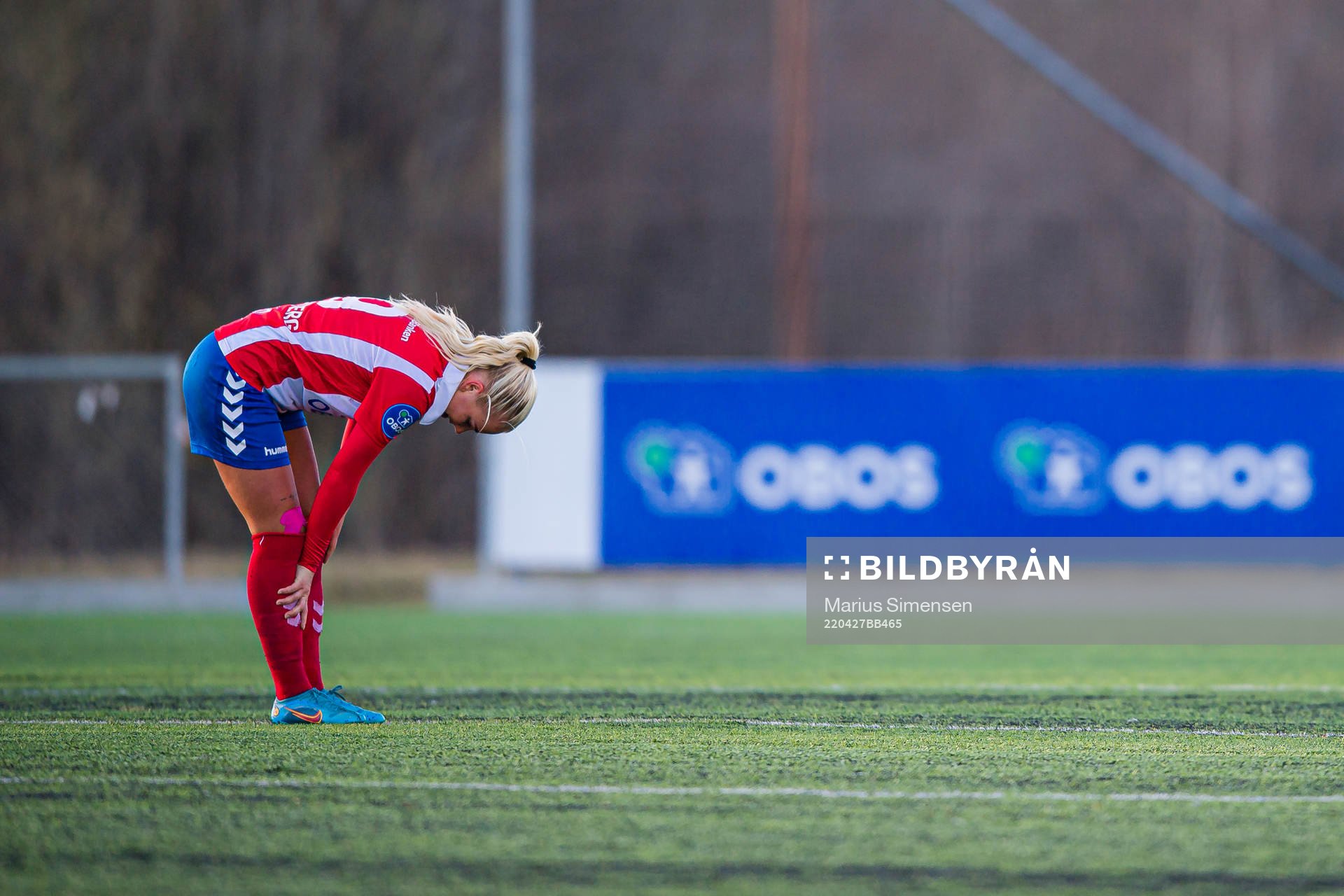 Cathinka Friis Tandberg of Lyn looks dejected