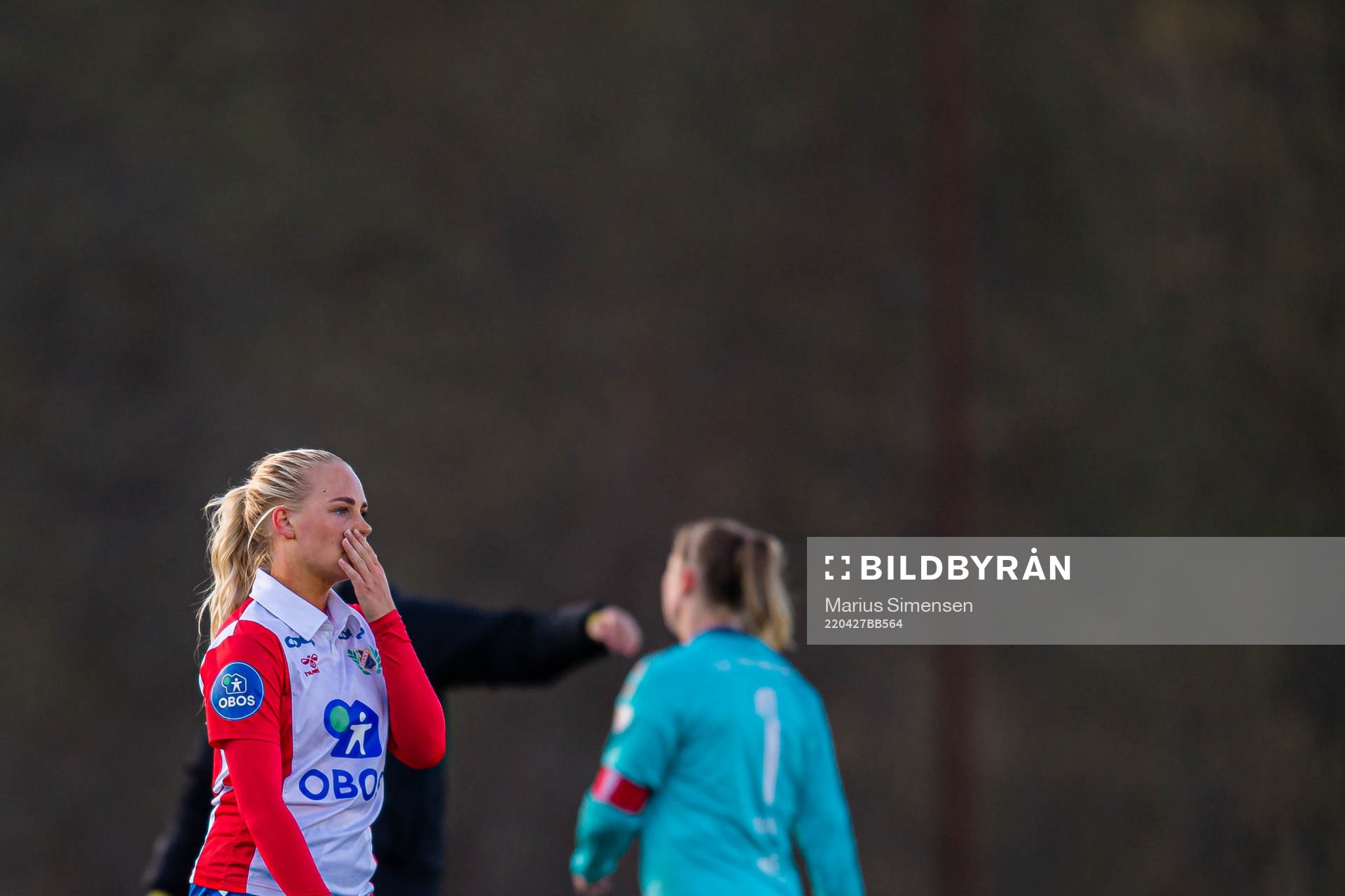 Cathinka Friis Tandberg of Lyn looks dejected