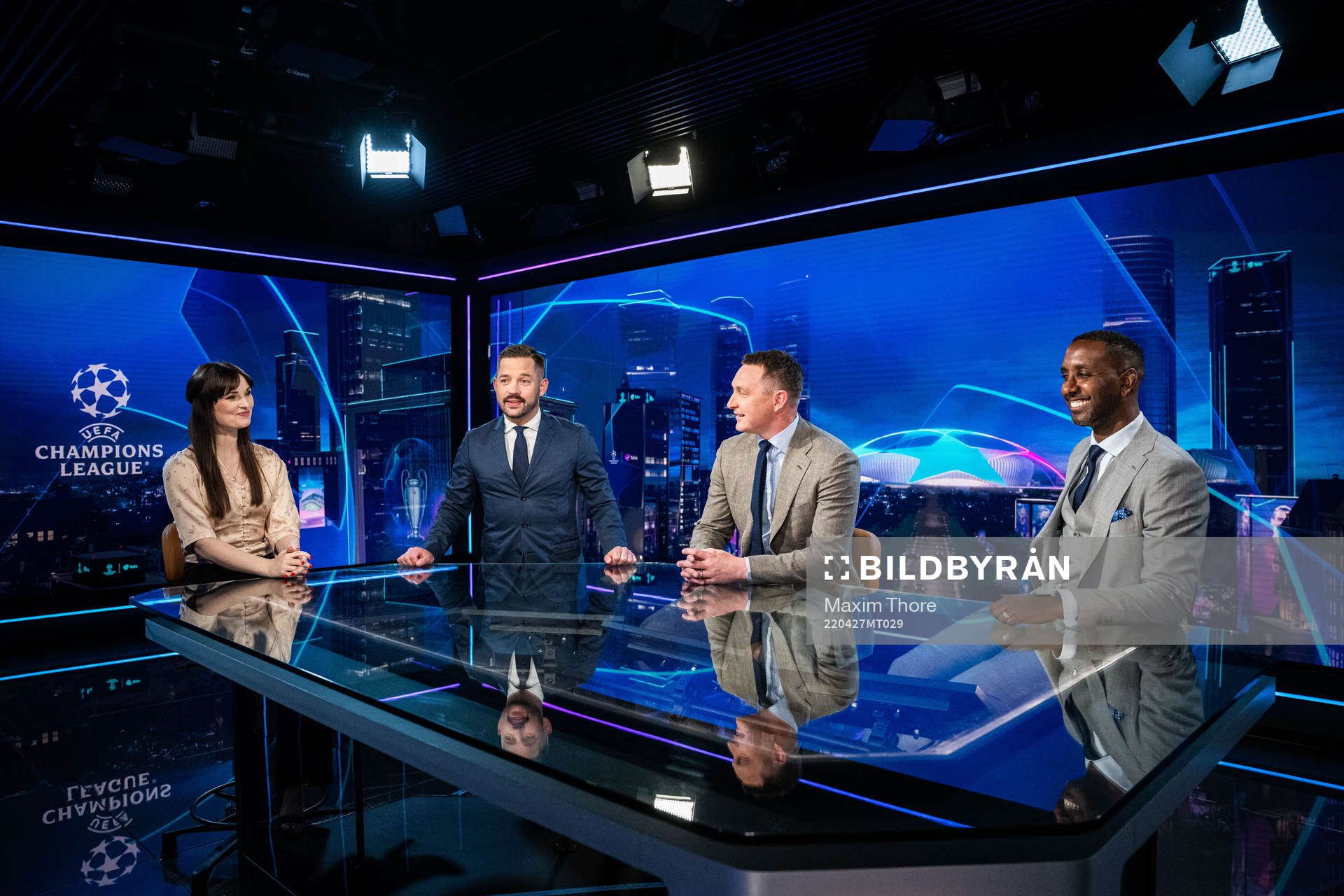 Vicki Blommé, Gusten Dahlin, Kim Källström och Henok