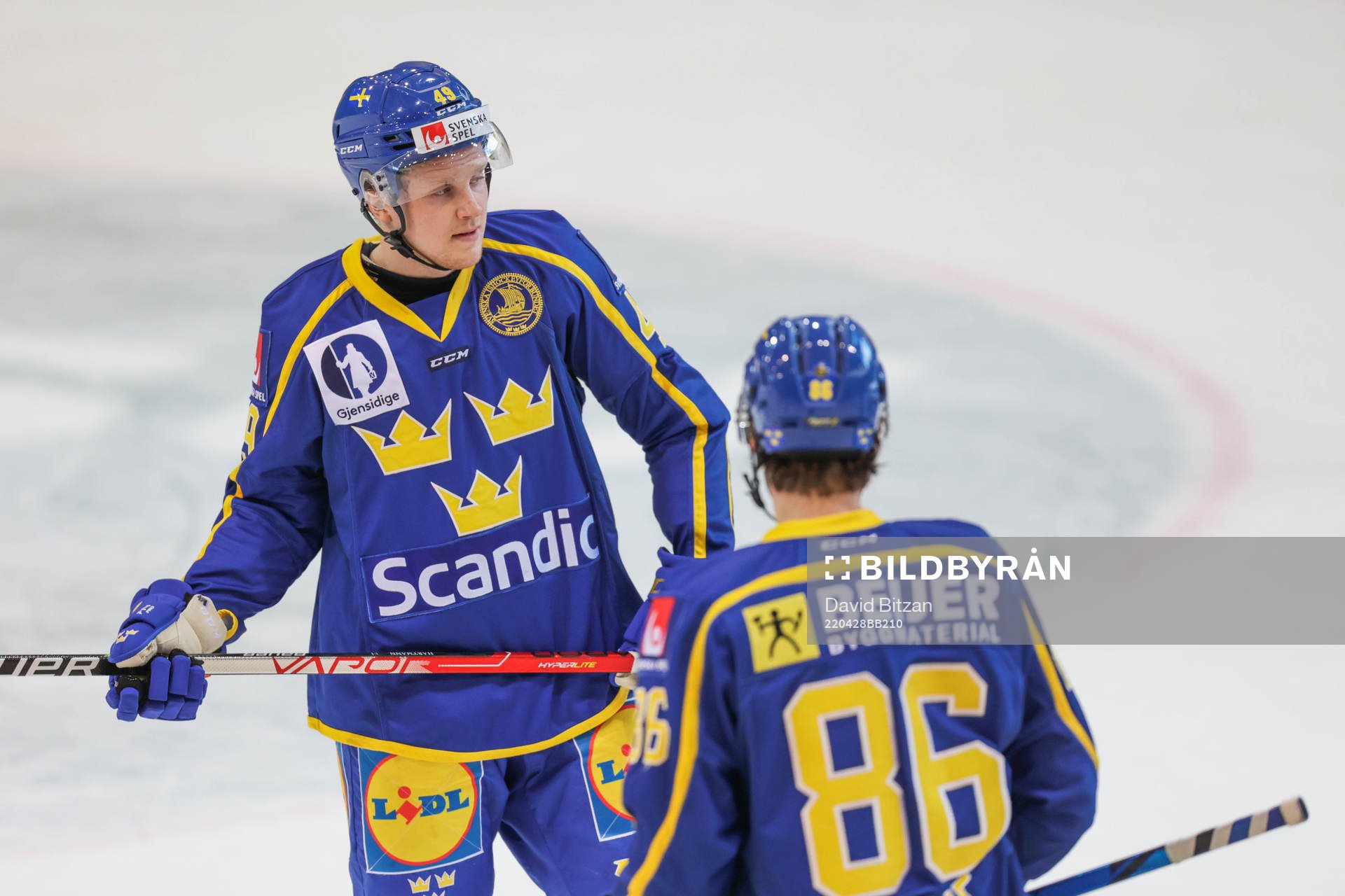 Sebastian Hartmann and Mathias Brome of Sweden