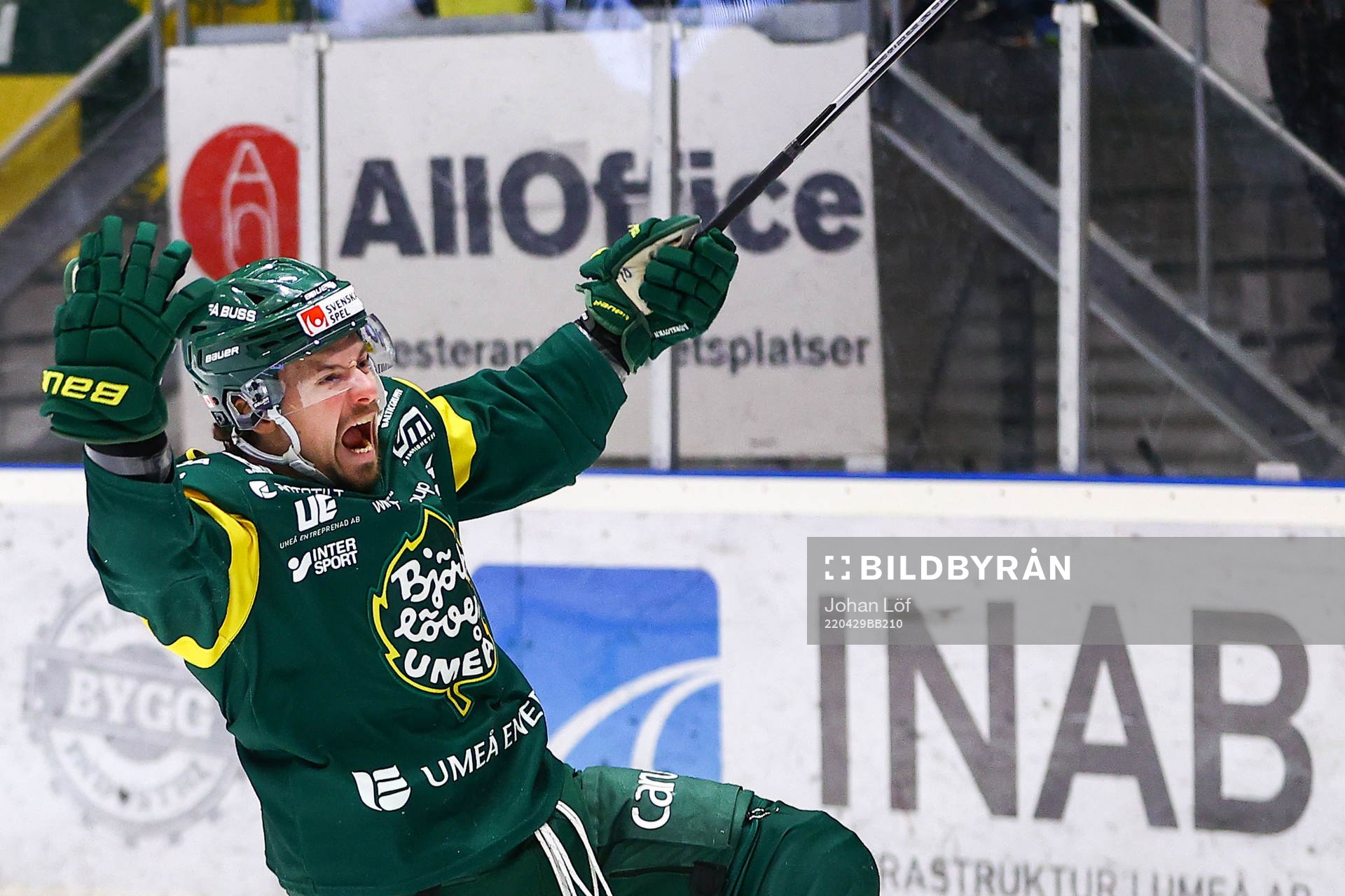 Björklövens Gerry Fitzgerald jublar