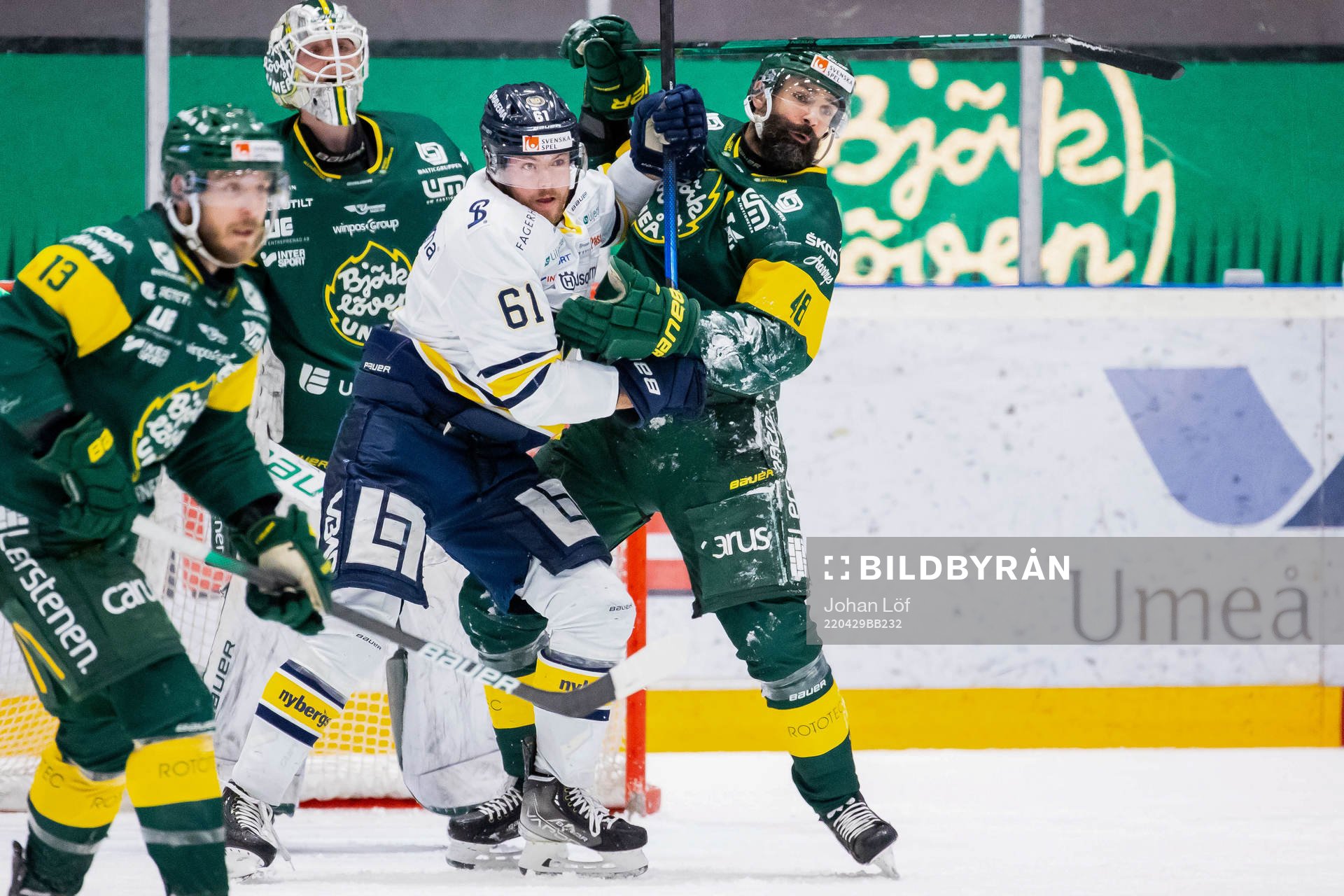 s Tommi Huhtala och Björklövens Daniel Rahimi