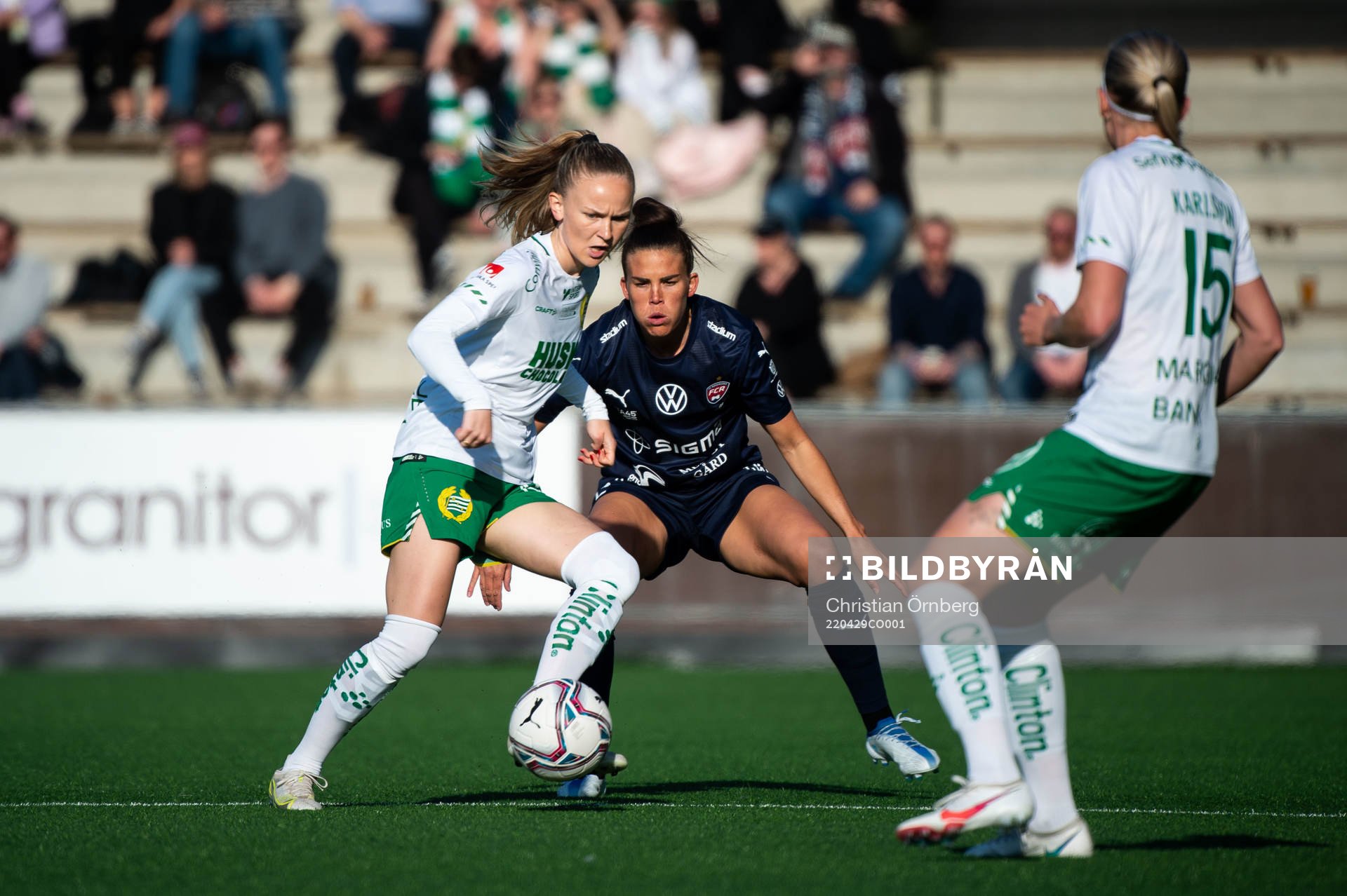 Hammarbys Matilda Vinberg och Elsa Karlsson