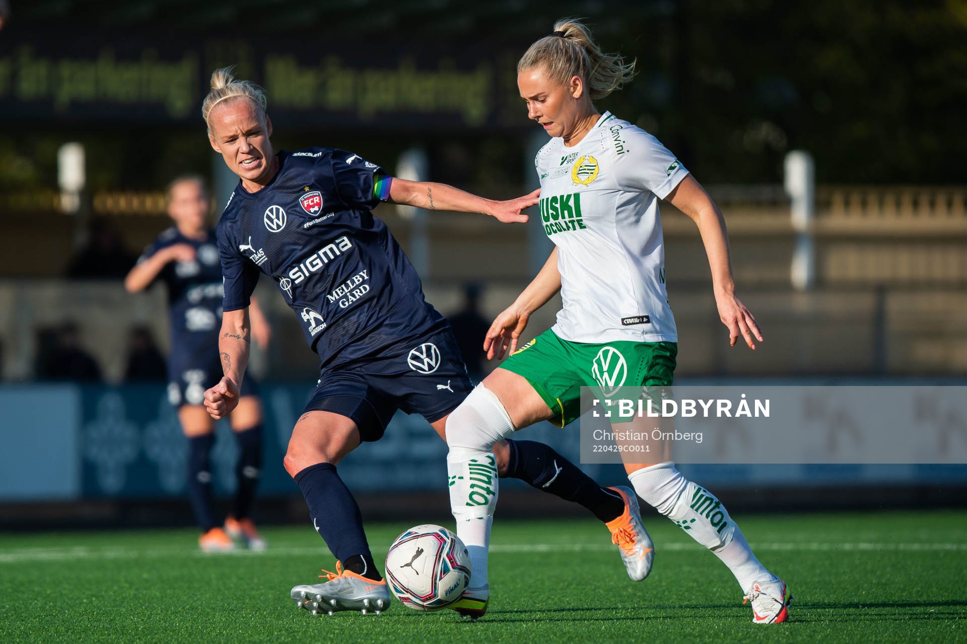 Rosengårds Caroline Seger och Hammarbys Emma Jansson