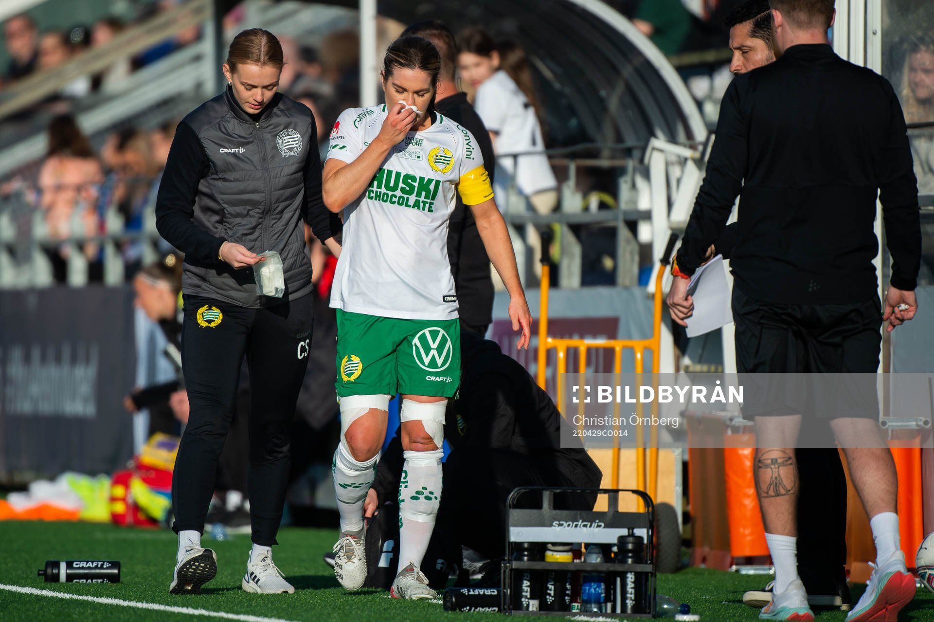 Hammarbys Hanna Folkesson har ont