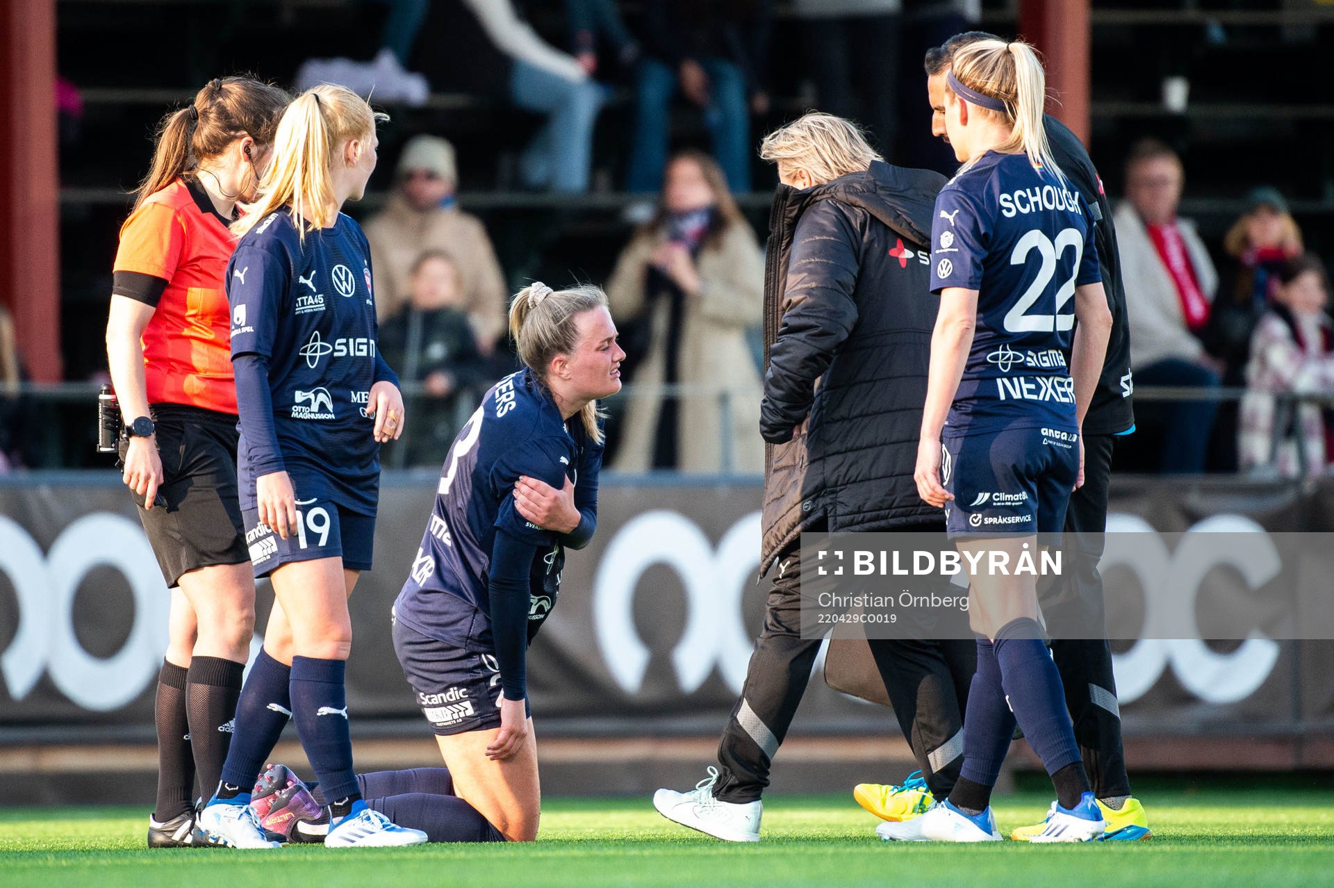 Rosengårds Stefanie Sanders har ont