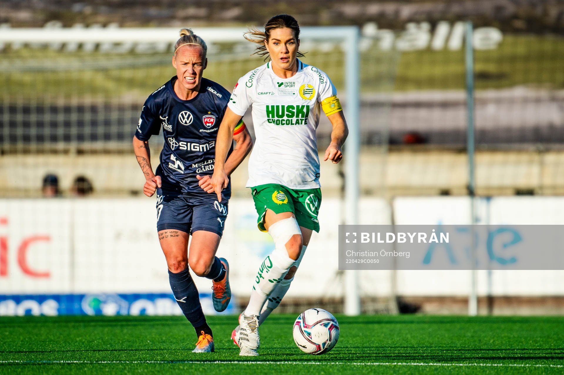 Hammarbys Hanna Folkesson mot Rosengårds Caroline Seger