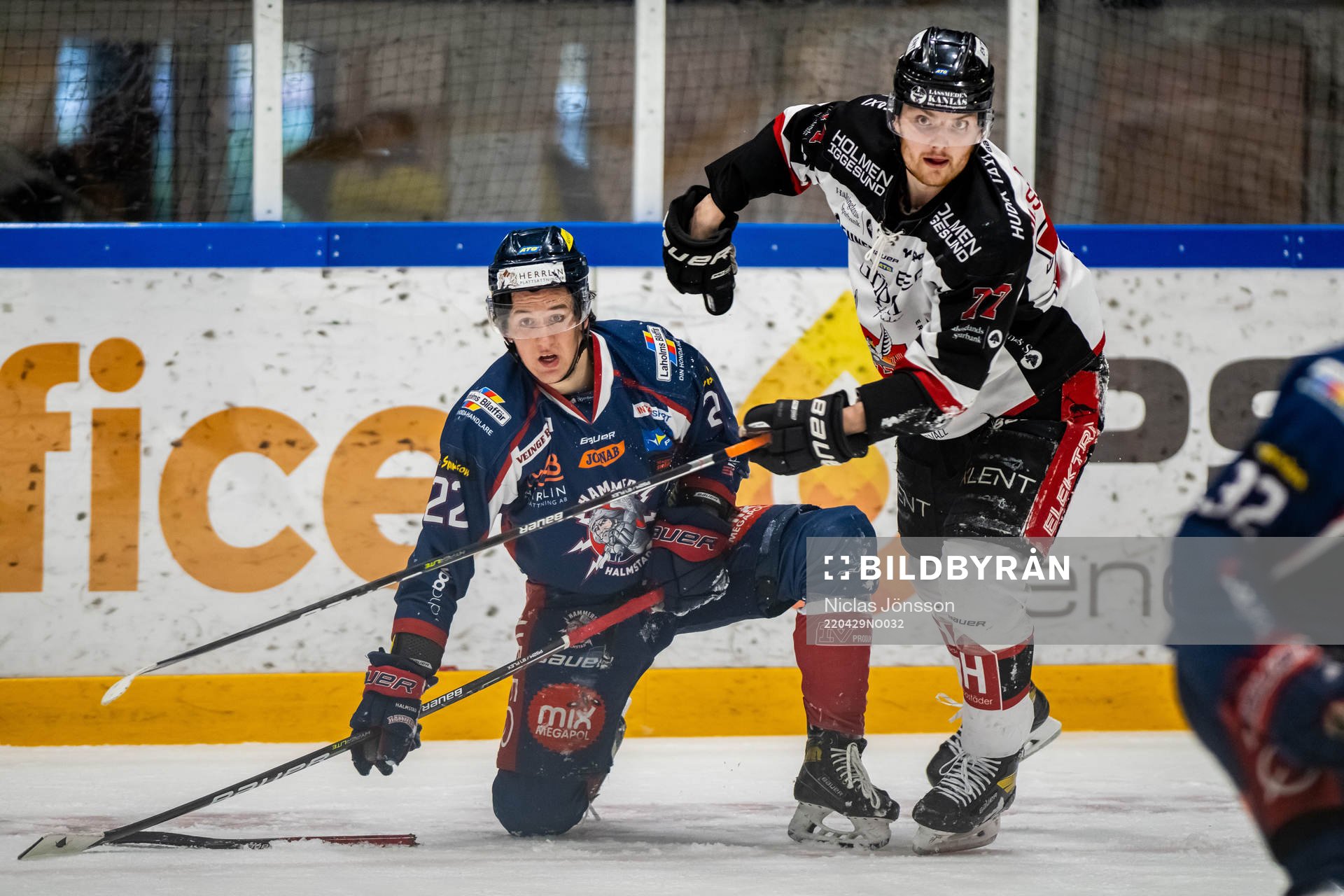 Halmstads Victor Gagic och Hudiksvalls William Nilsson
