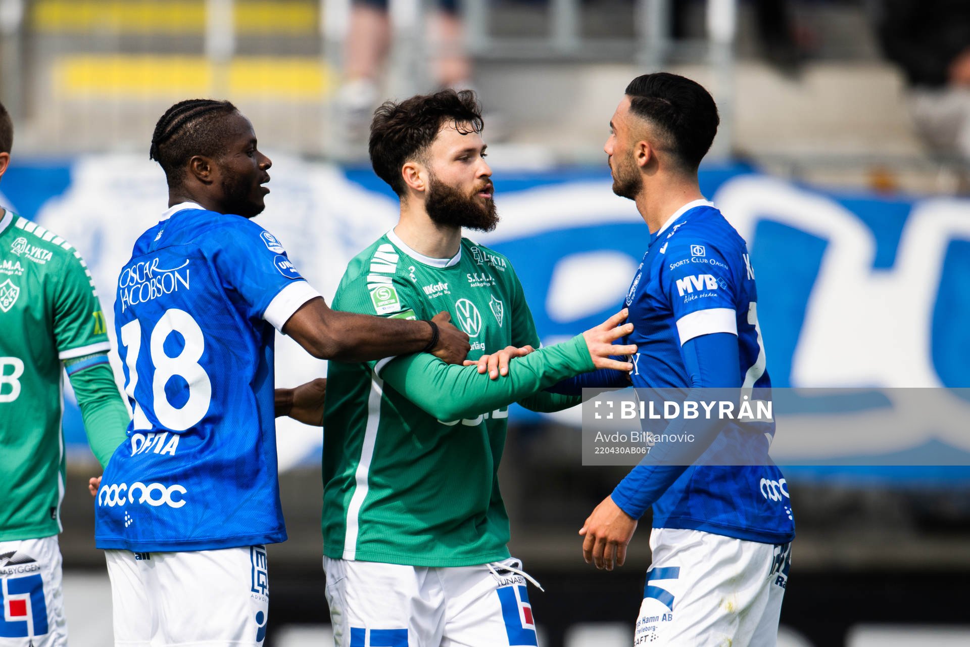 Trelleborgs Simon Amin och Brages Jonathan Syberg Tamimi