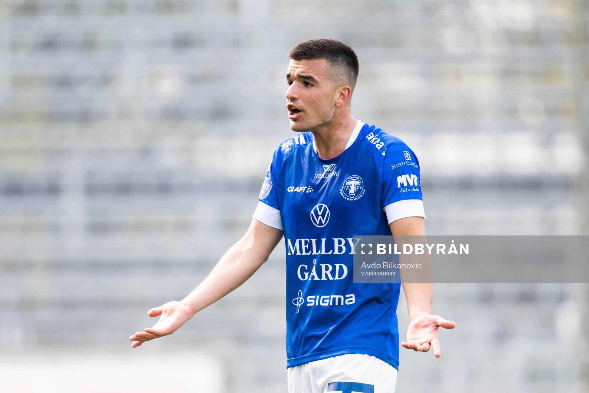 Trelleborgs Haris Brkic agerar