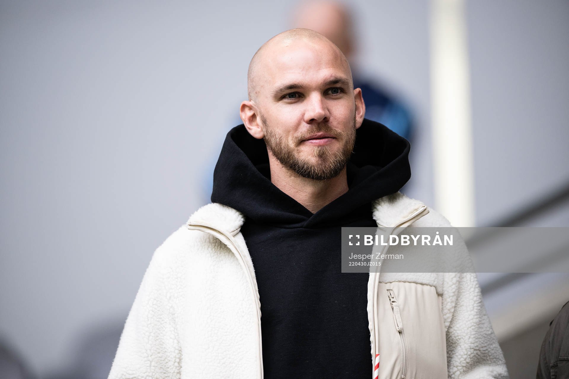 Tidigare Djurgårsspelaren Marcus Danielson på läktaren