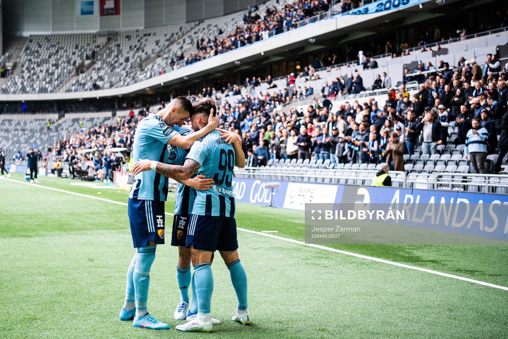 Djurgårdens Sead Haksabanovic jublar