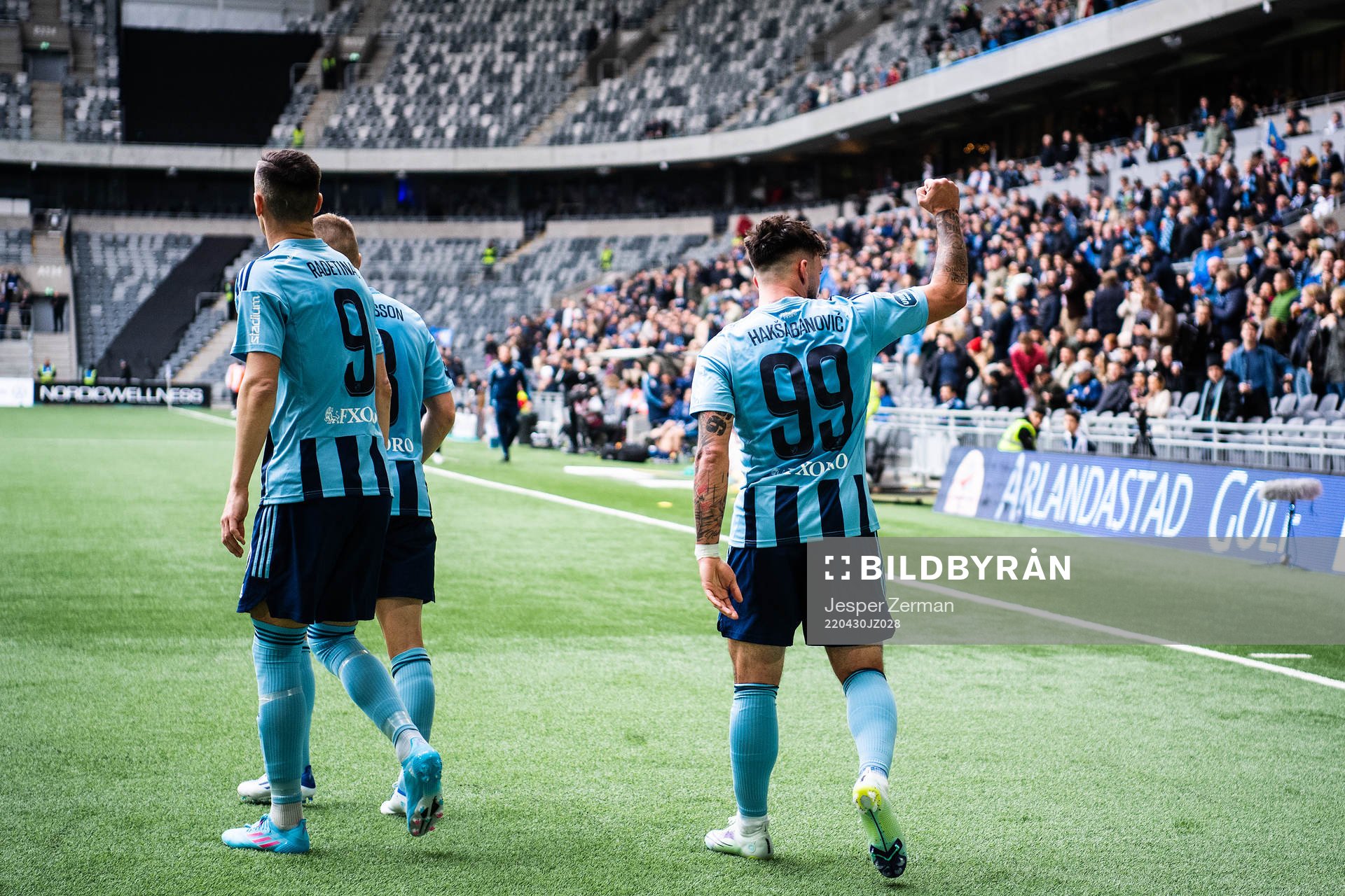 Djurgårdens Sead Haksabanovic jublar