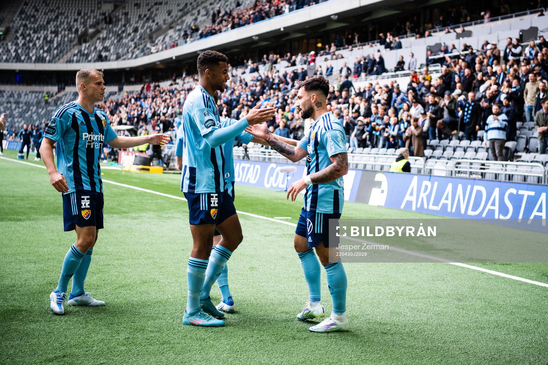 Djurgårdens Sead Haksabanovic jublar