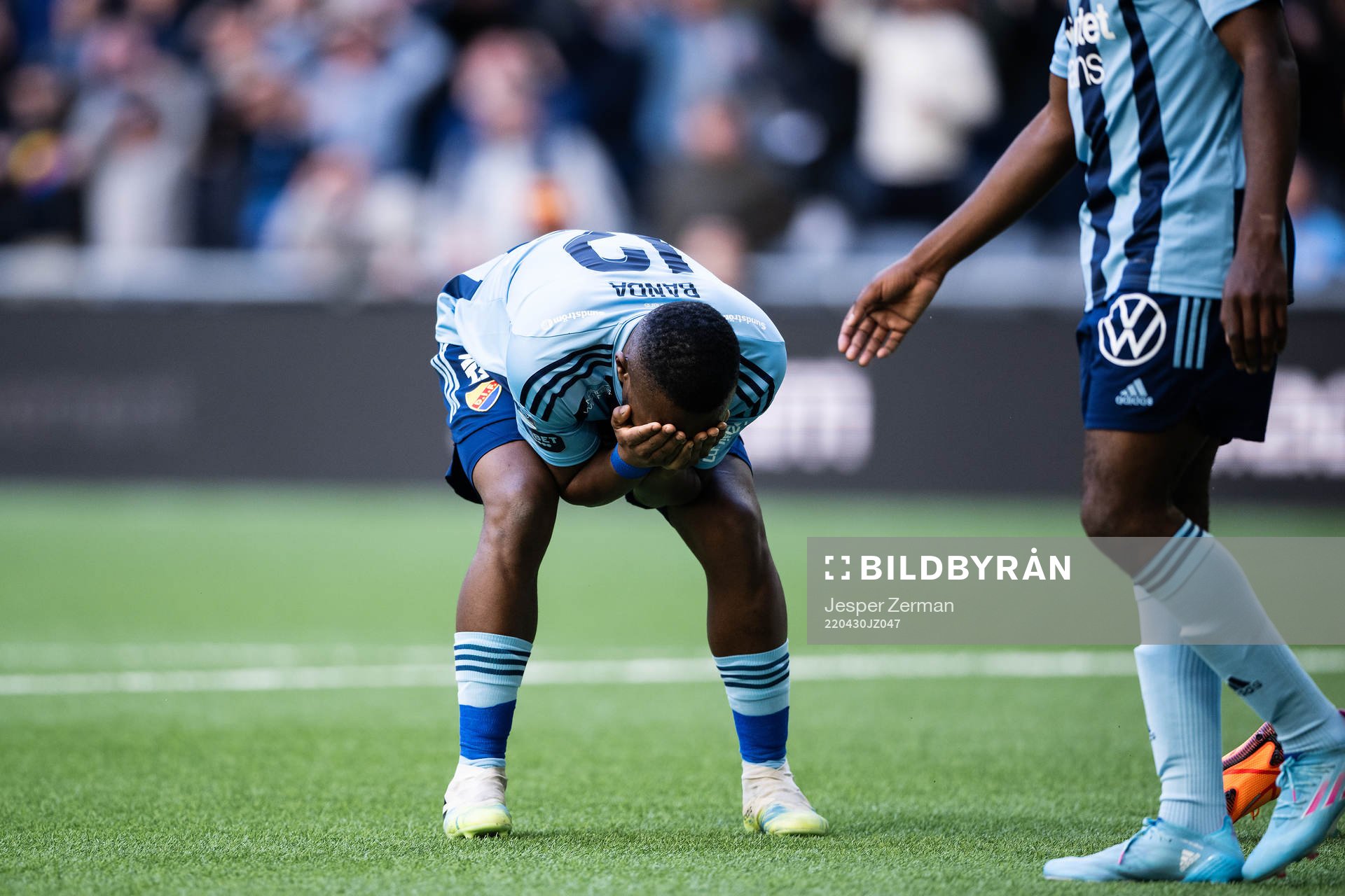 Djurgårdens Emmanuel Banda deppar