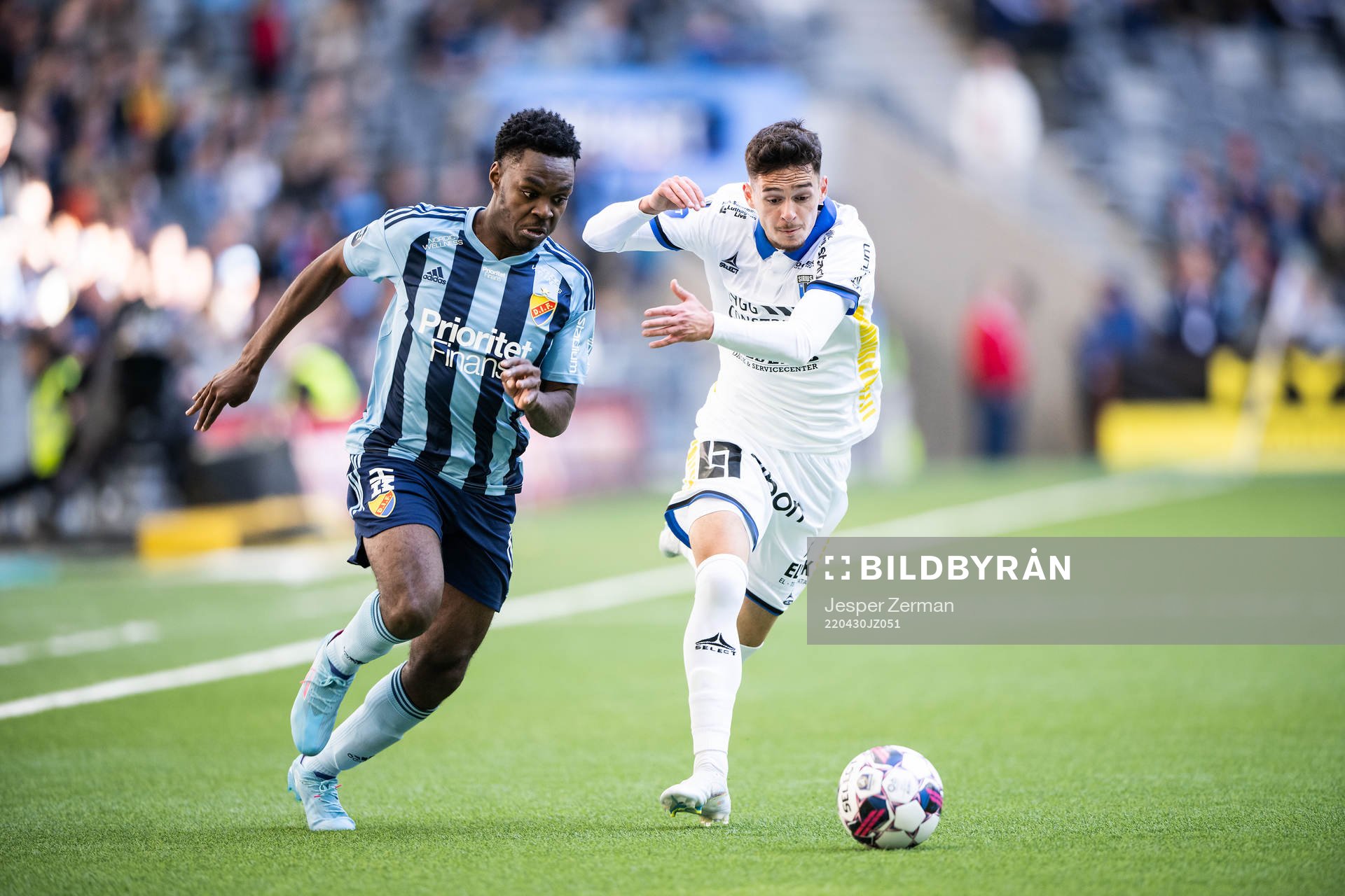Djurgårdens Joel Asoro och Sirius Laorent Shabani