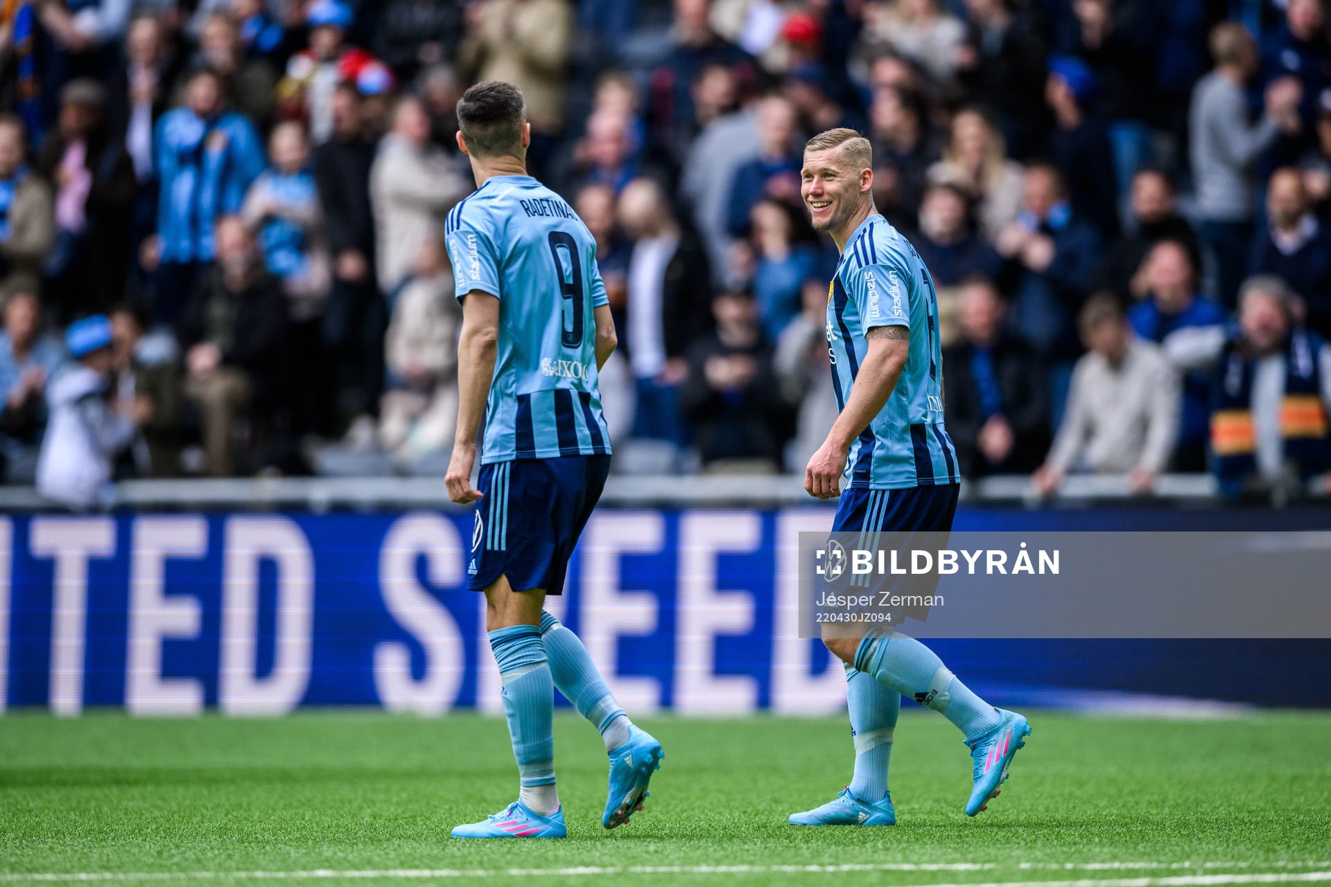 Djurgårdens Haris Radetinac och Victor Edvardsen
