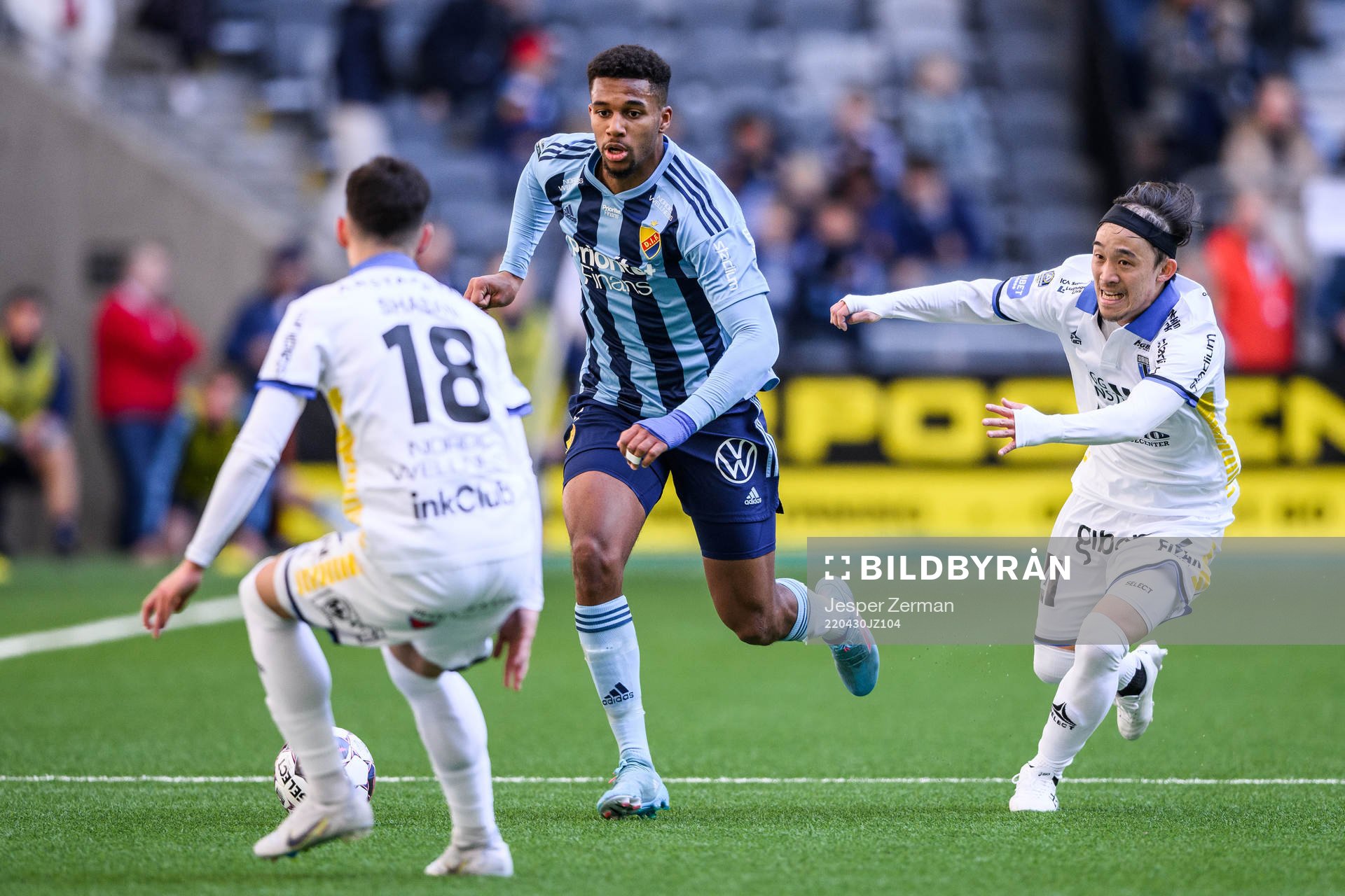 Djurgårdens Isak Hien och Sirius Yukiya Sugita