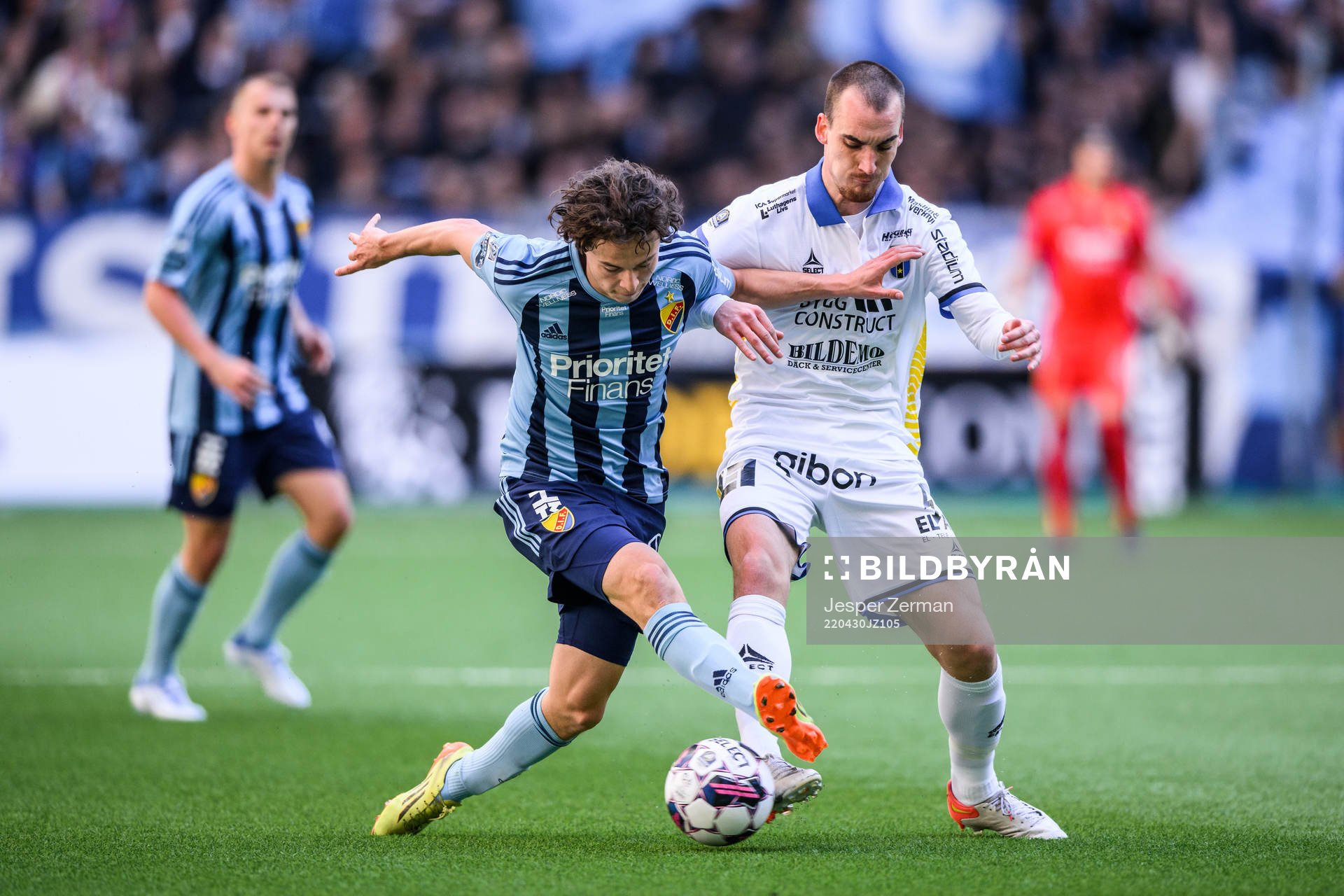 Djurgårdens Leo Cornic och Sirius Adam Hellborg