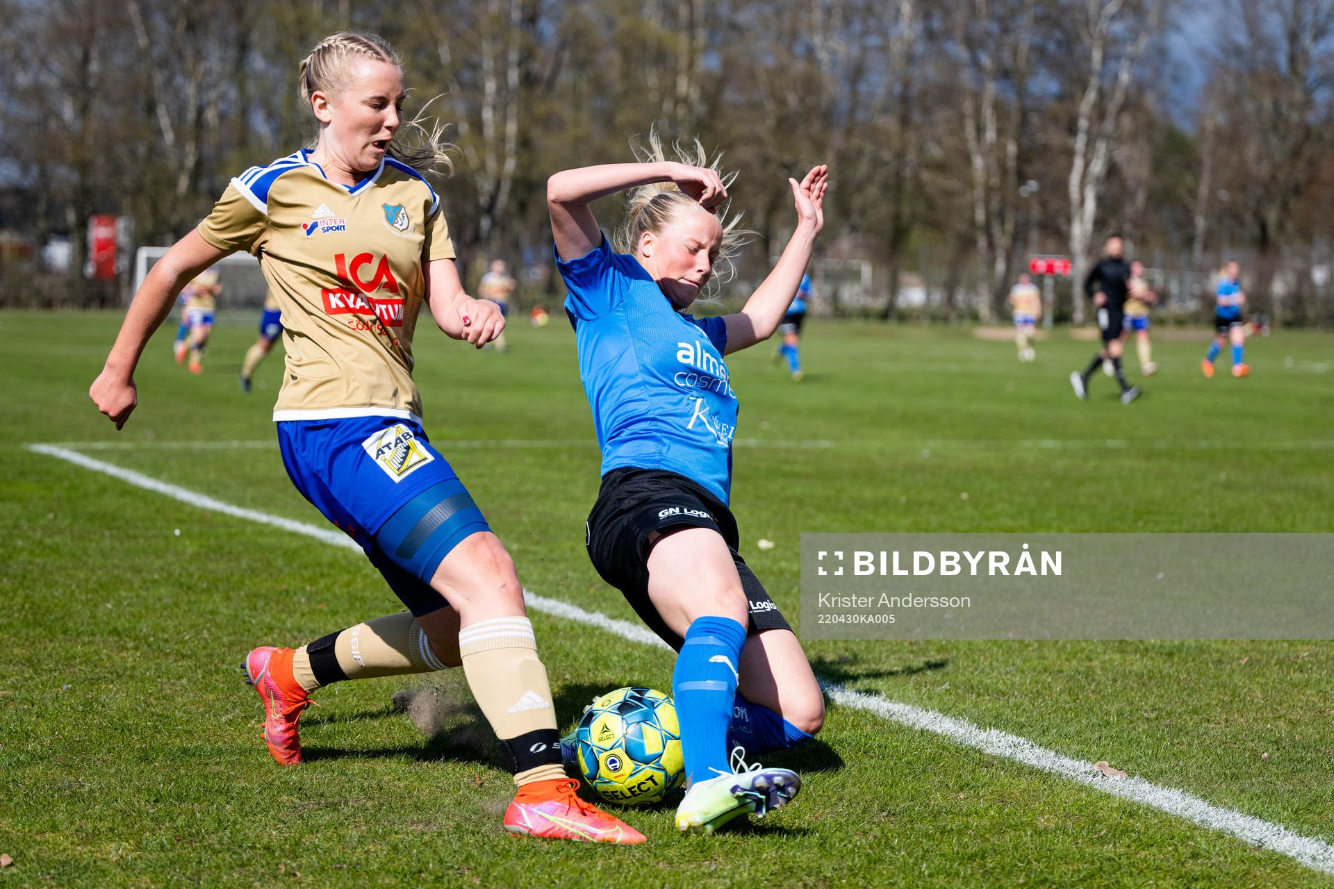 Södra Sandbys Linnea Philipsson och Halmstads Saga Holm