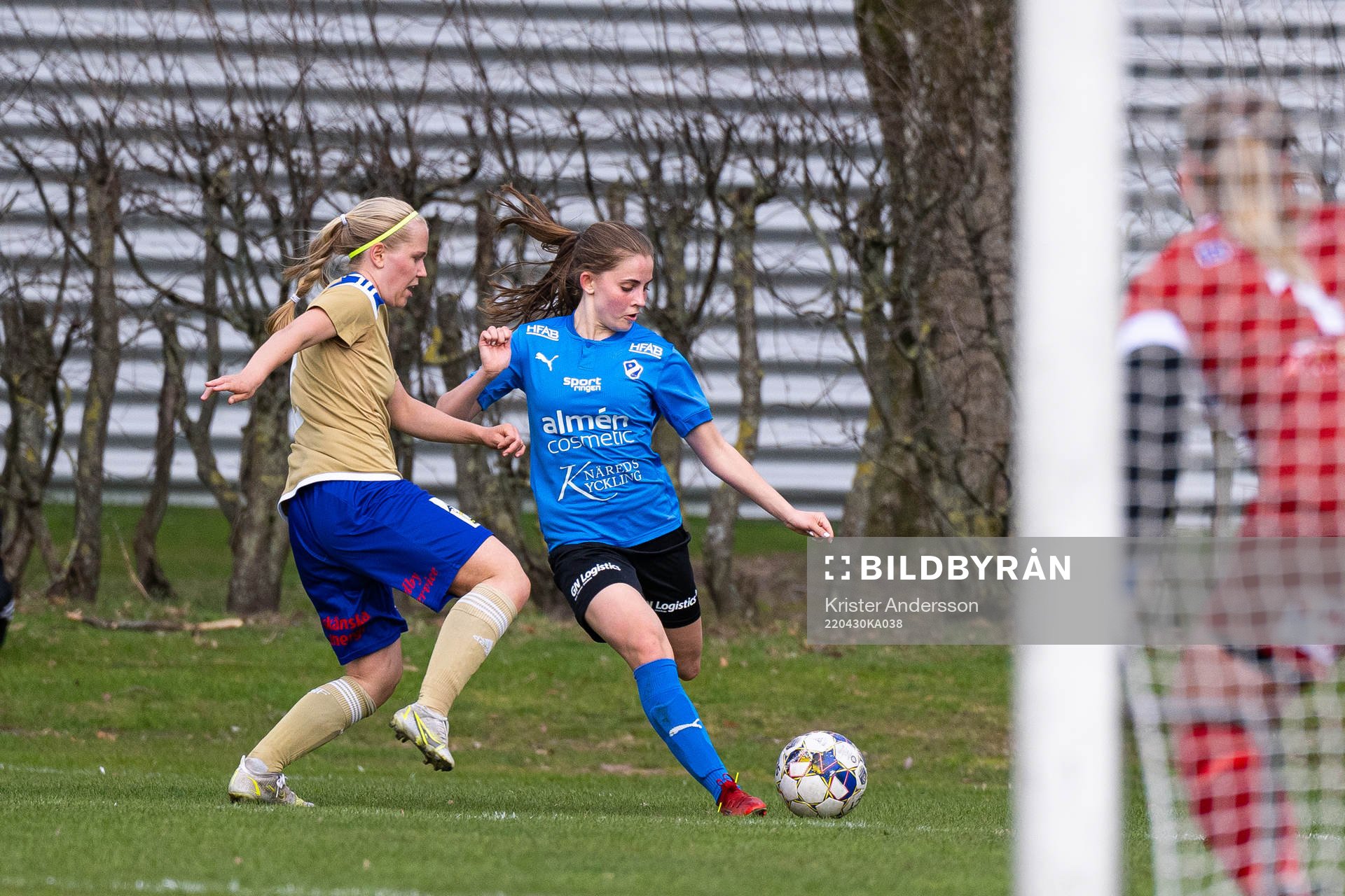 Södra Sandbys Ida Garmfors och Halmstads Nellie Granstam