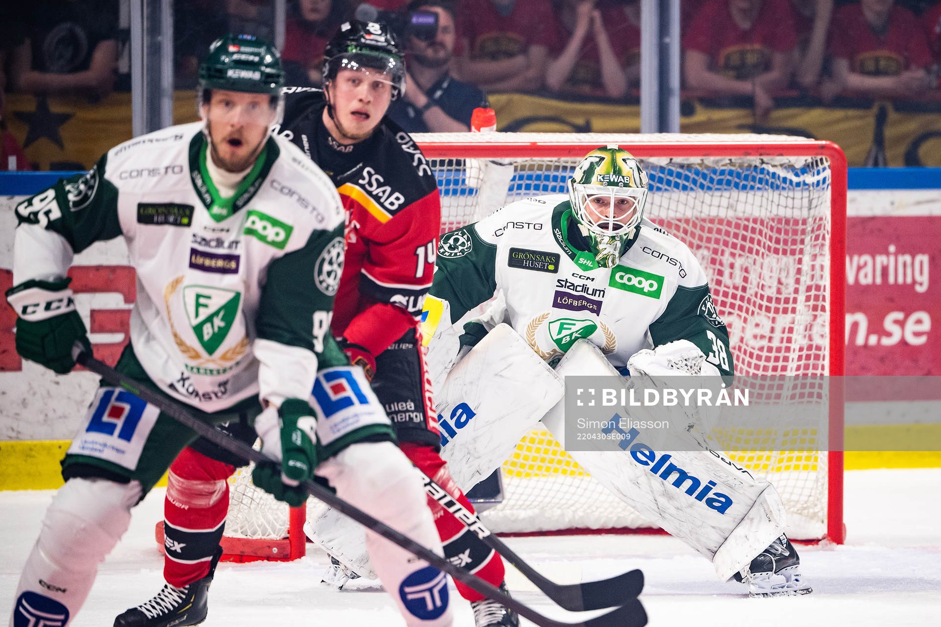 Färjestads målvakt Dominik Furch