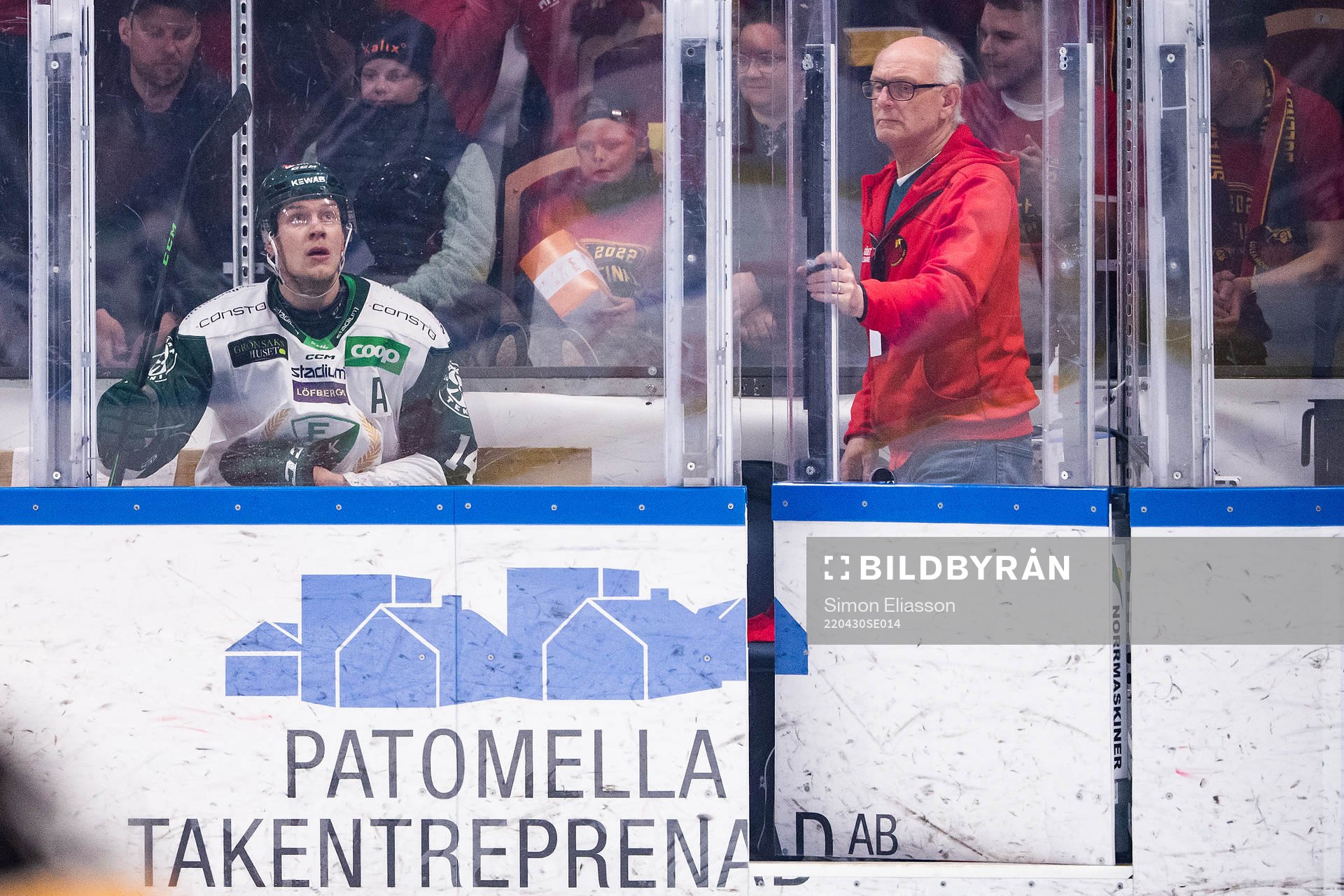 Färjestads Victor Ejdsell i utvisningsbåset