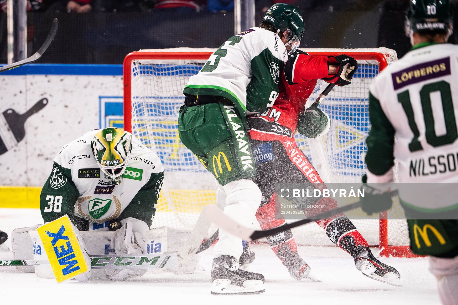 Färjestads målvakt Dominik Furch