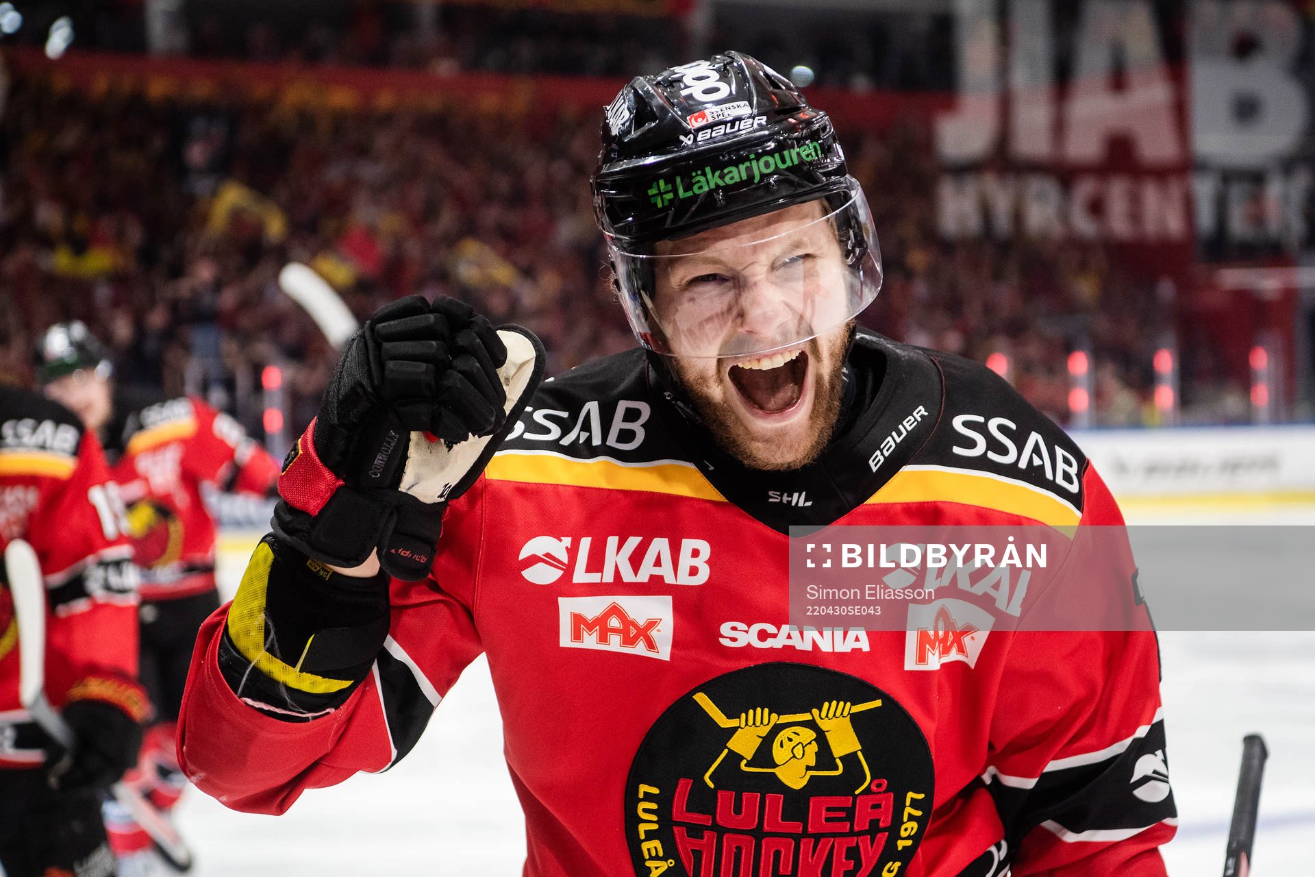 Luleås Einar Emanuelsson jublar