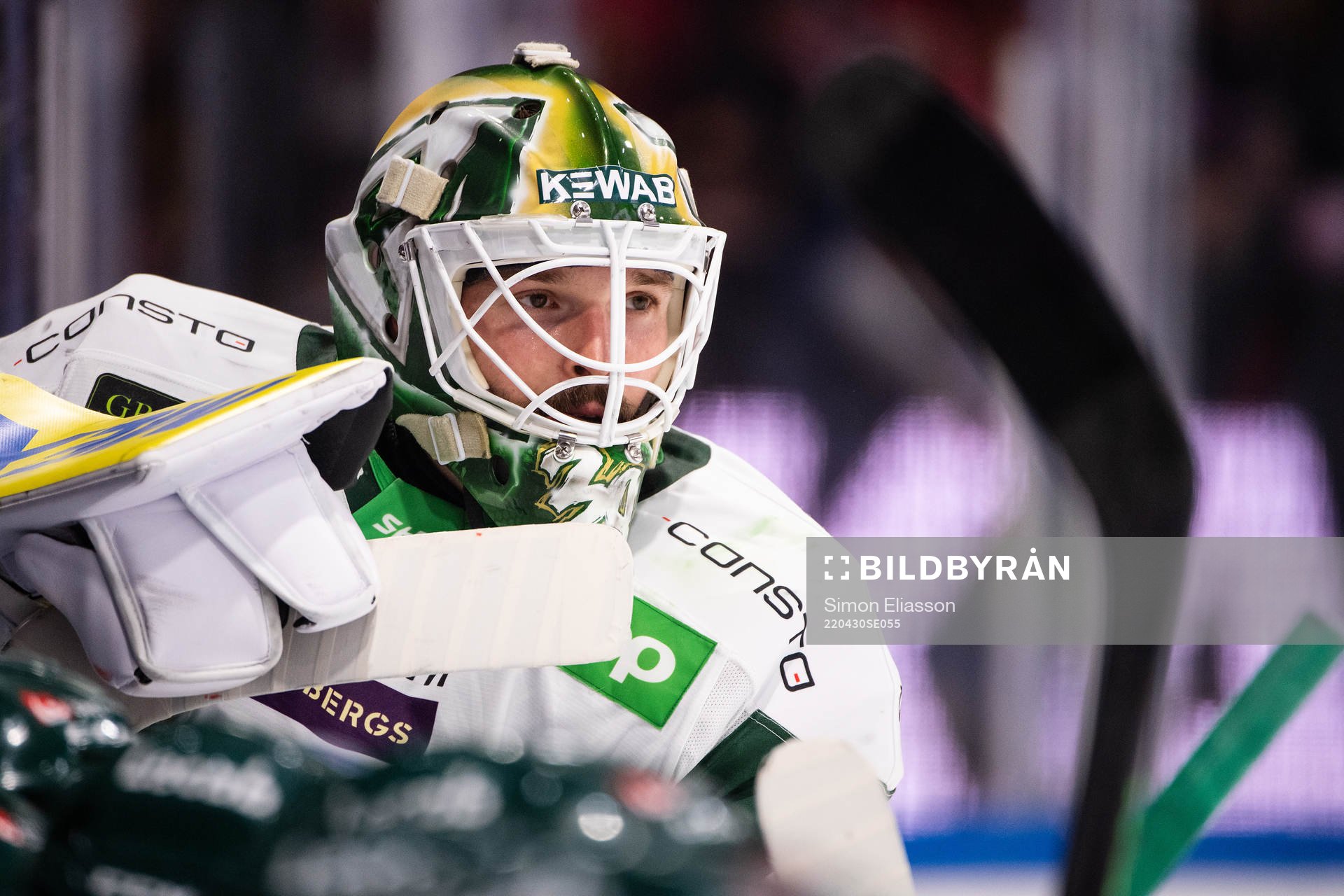 Färjestads målvakt Dominik Furch