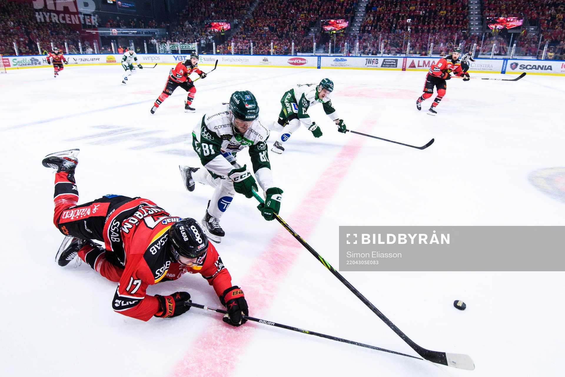 Luleås Isac Brännström och Färjestads Theodor Lennström
