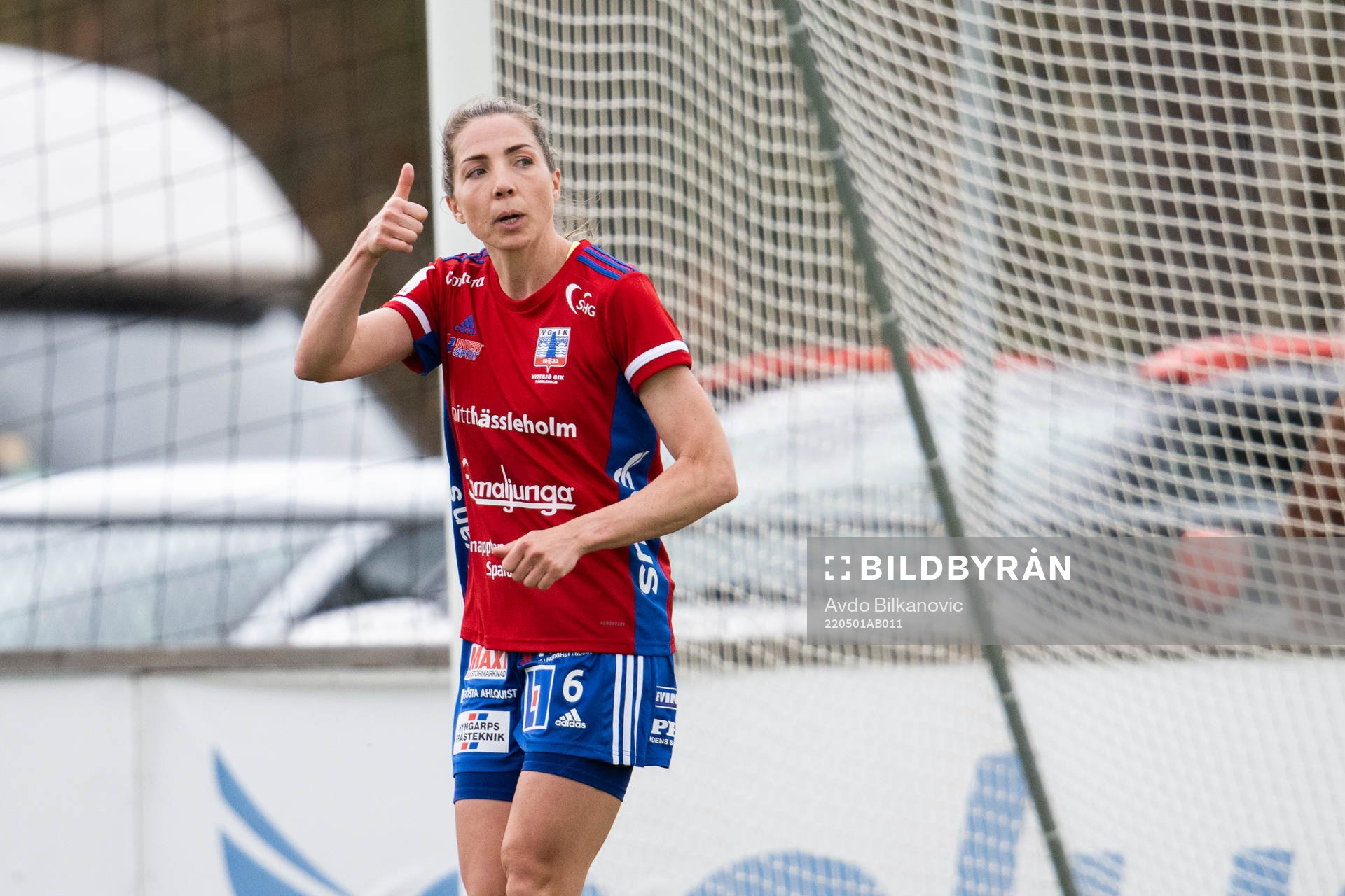 Vittsjös Clara Markstedt visar tummen upp