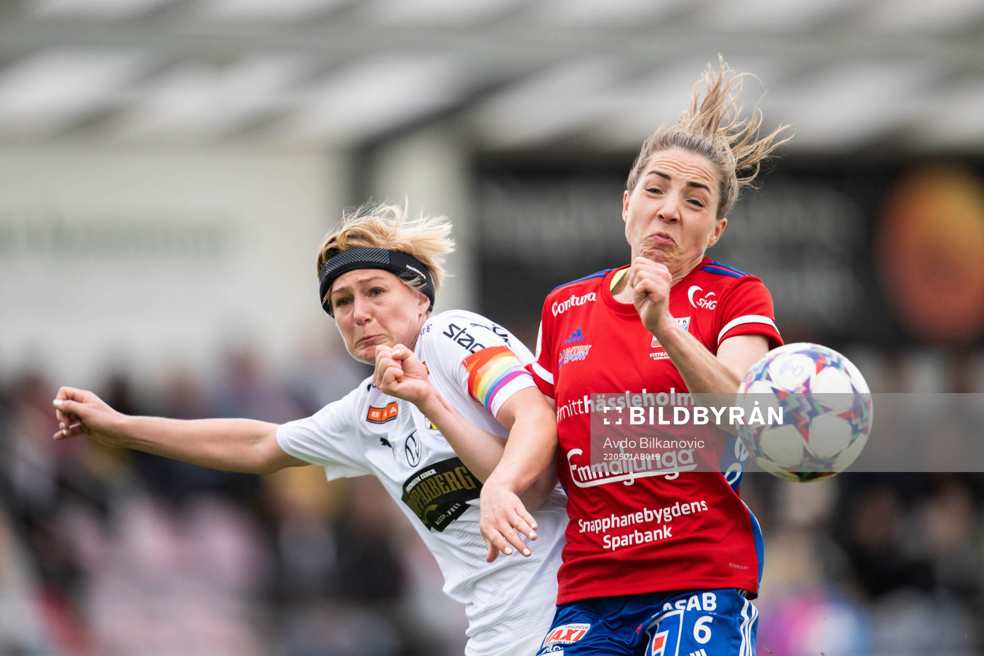 Häckens Luna Nørgaard Gevitz och Vittsjös Clara Markstedt
