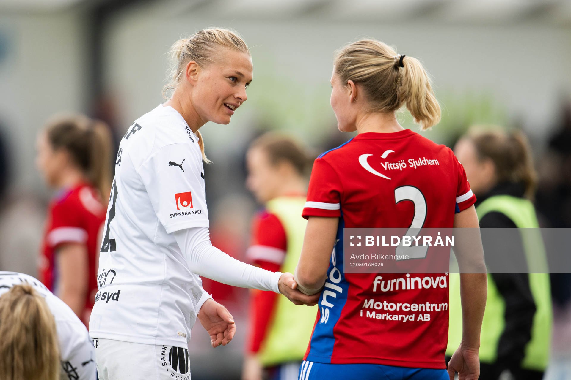 Vittsjös Mie Leth Jans och Häckens Stine Larsen