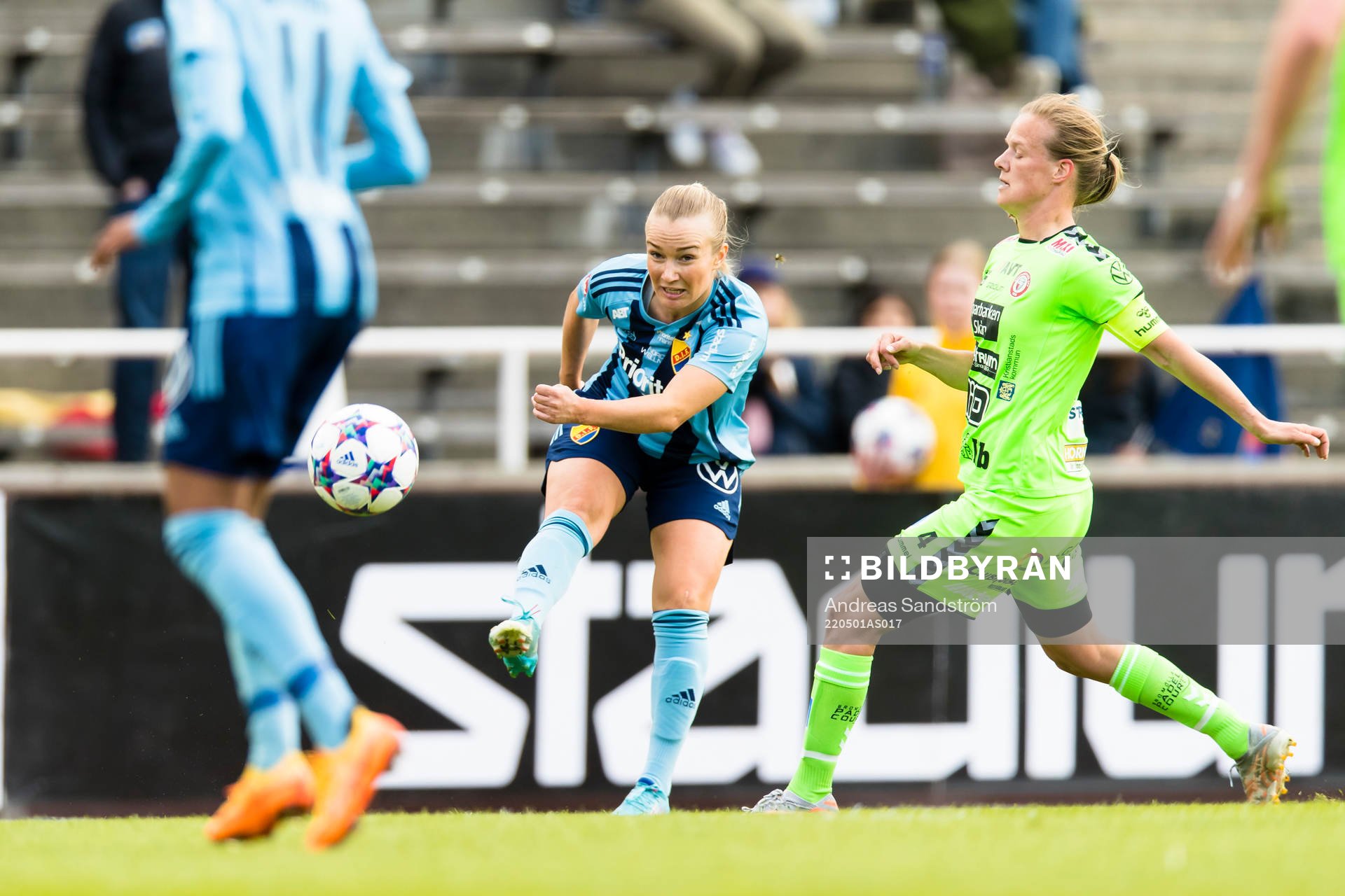 Djurgårdens Tove Almqvist och Kristianstads Michaela
