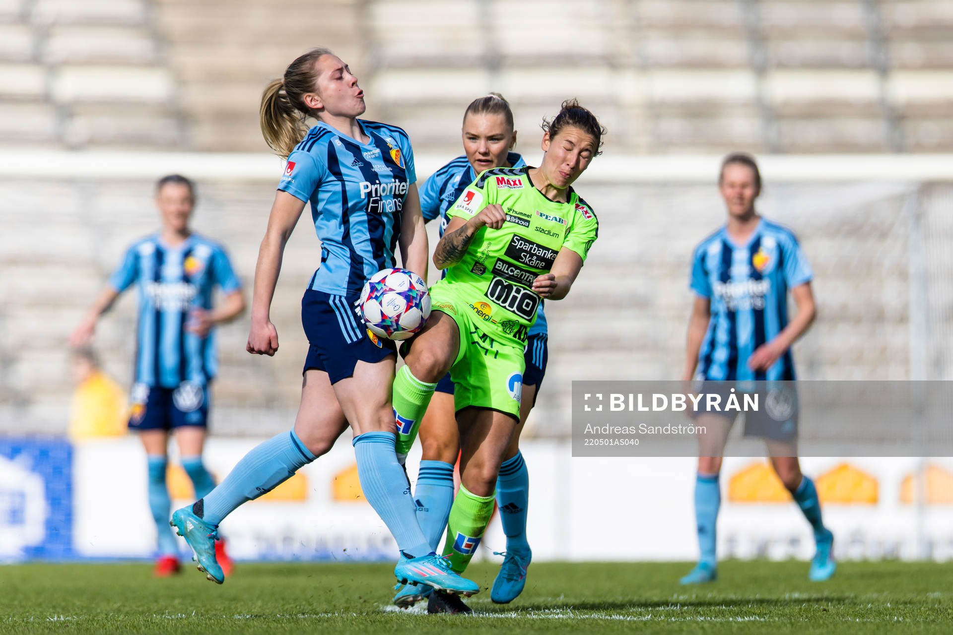Djurgårdens Alice Bergström i kamp medKristianstads