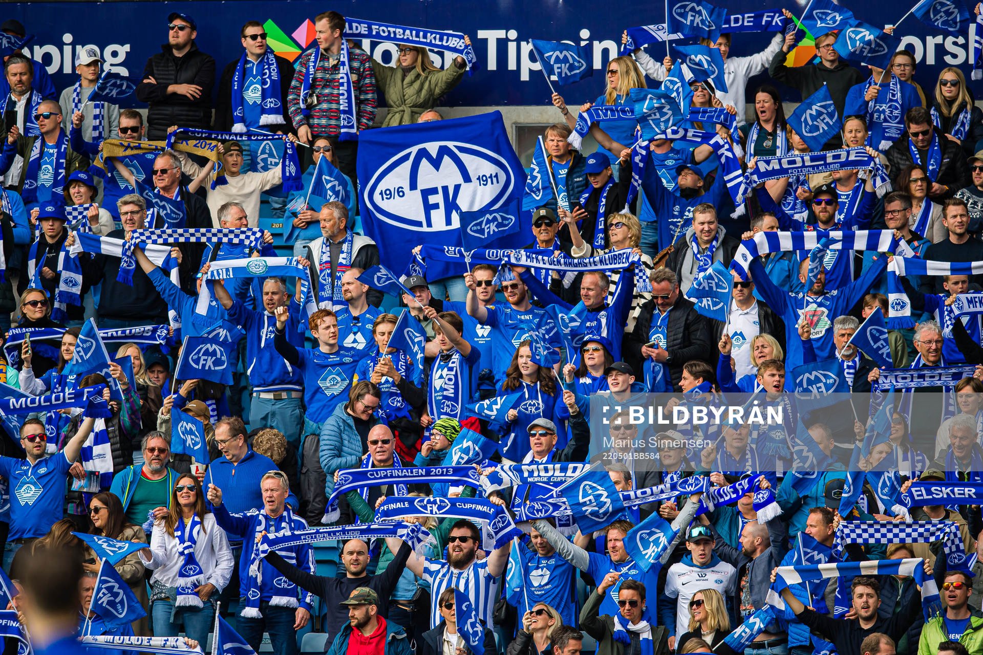 Spectators in the stands