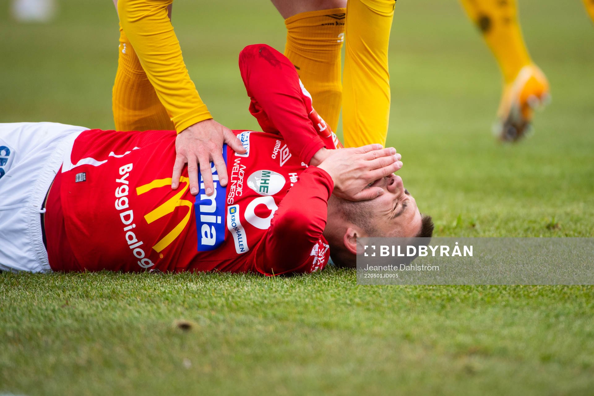 Degerfors Anton Kralj har ont