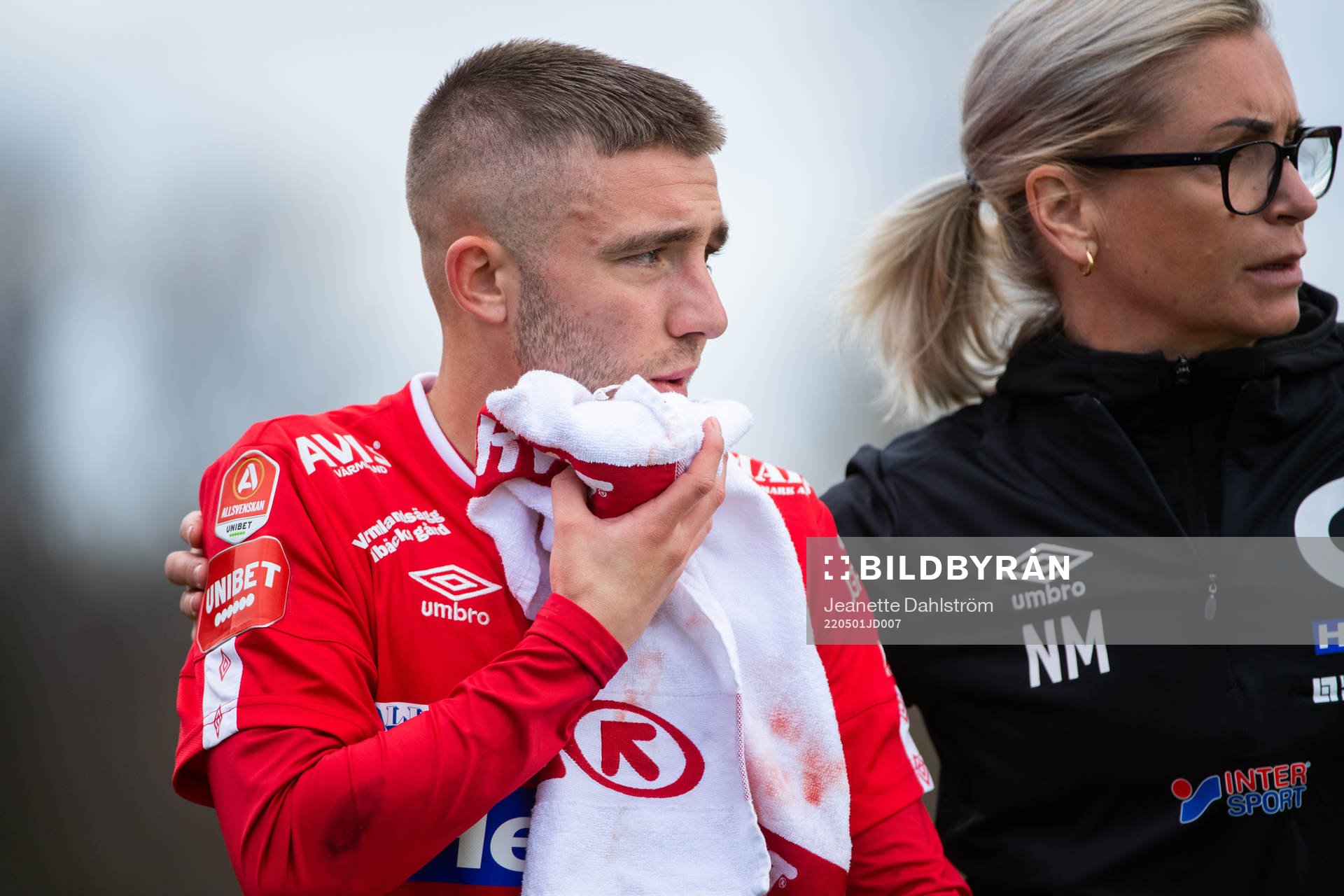 Degerfors Anton Kralj har ont