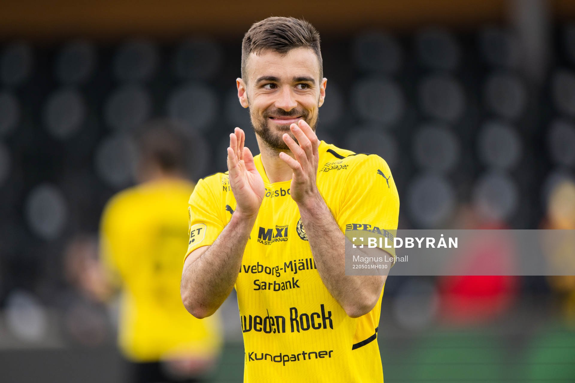 Mjällbys Carlos Moros Gracia jublar