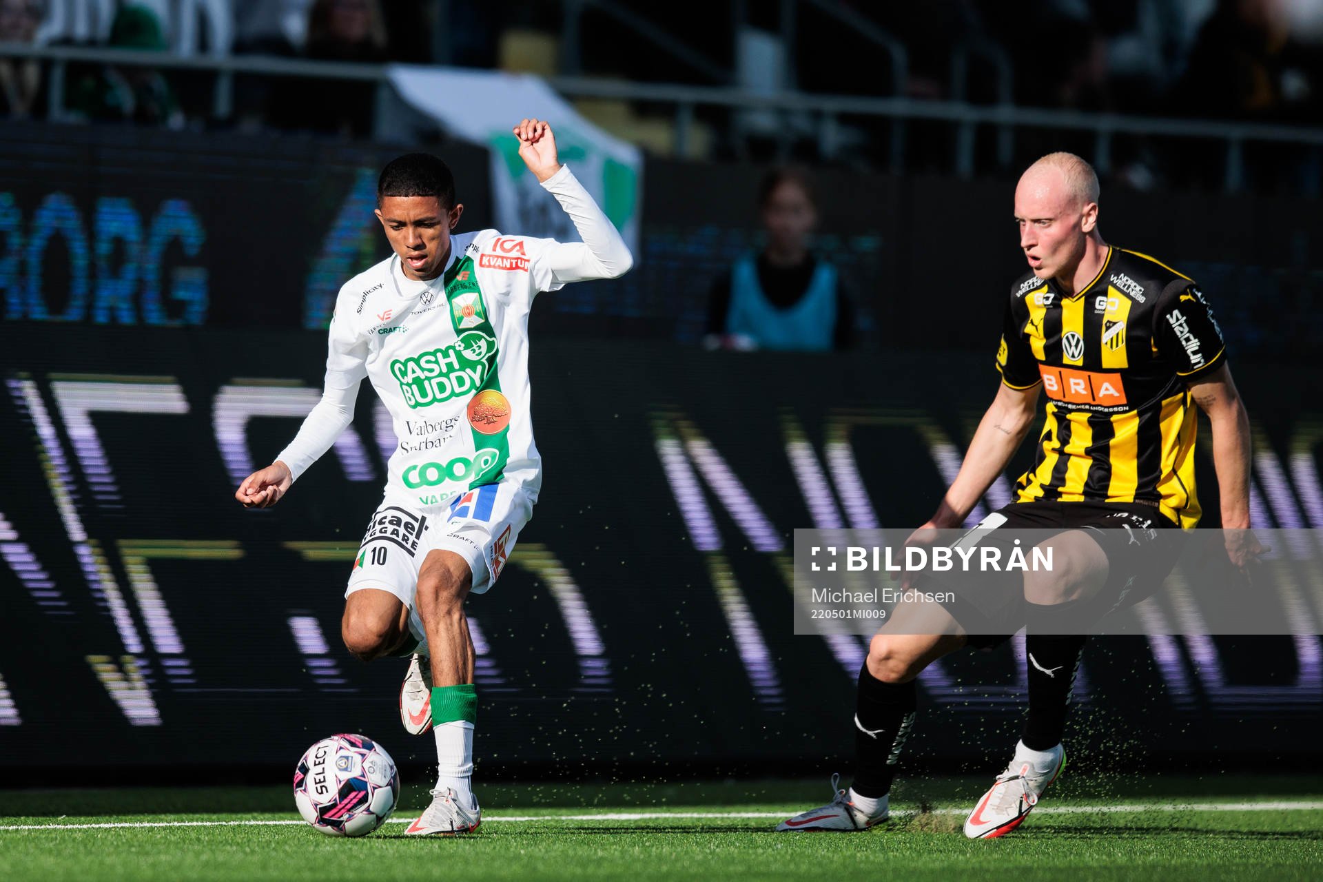 Varbergs Teshreeq Matthews och Häckens Valgeir Fridriksson