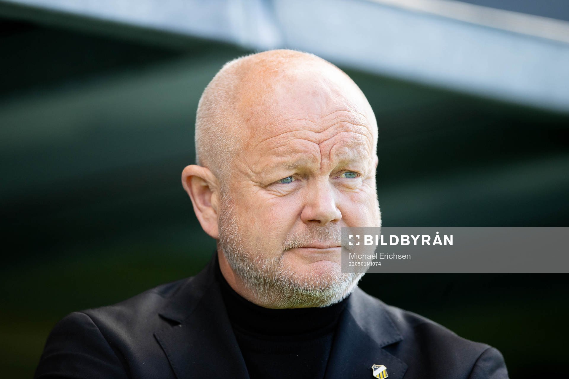 Häckens tränare Per-Mathias Høgmo innan  fotbollsmatchen