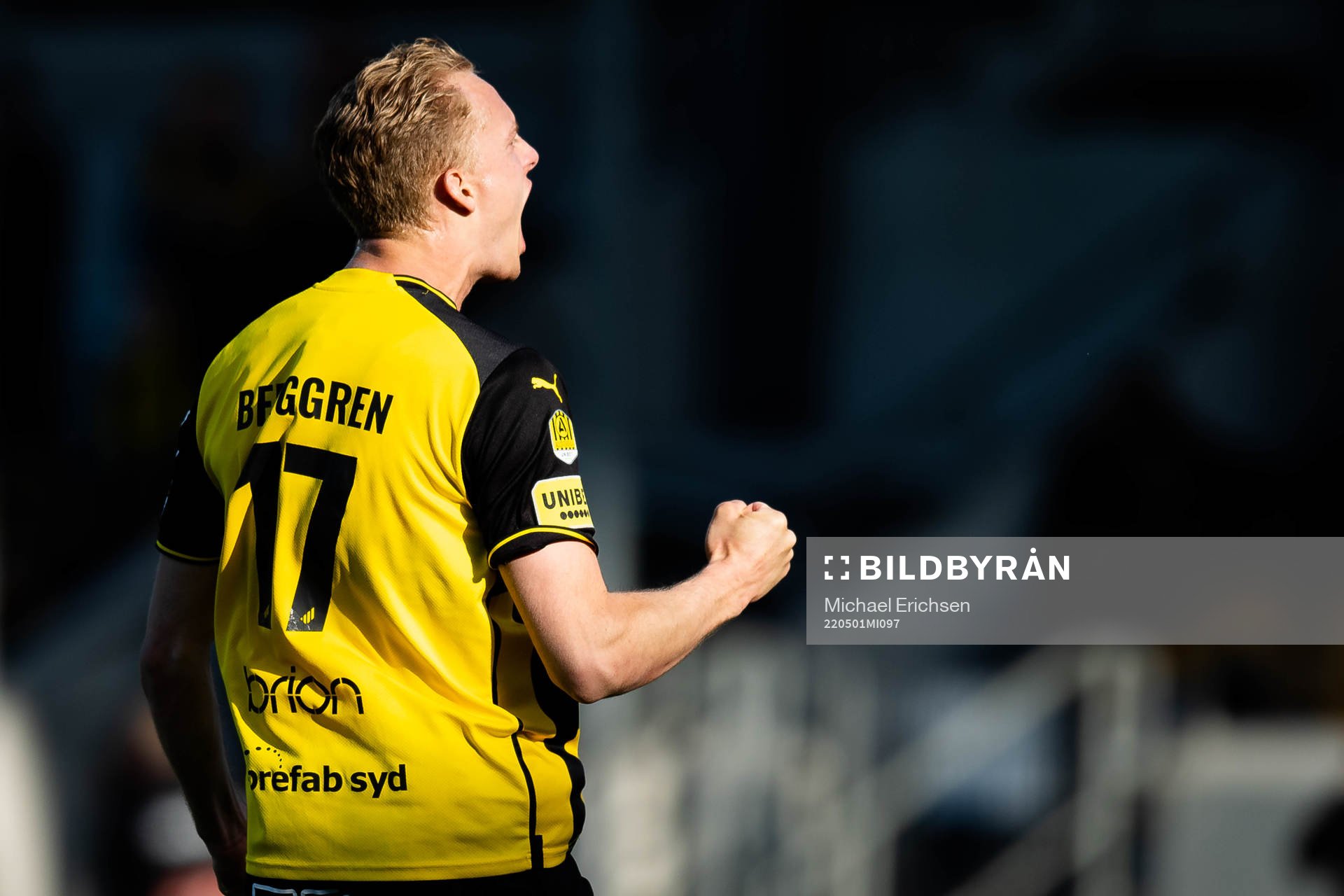 Häckens Gustav Berggren jublar