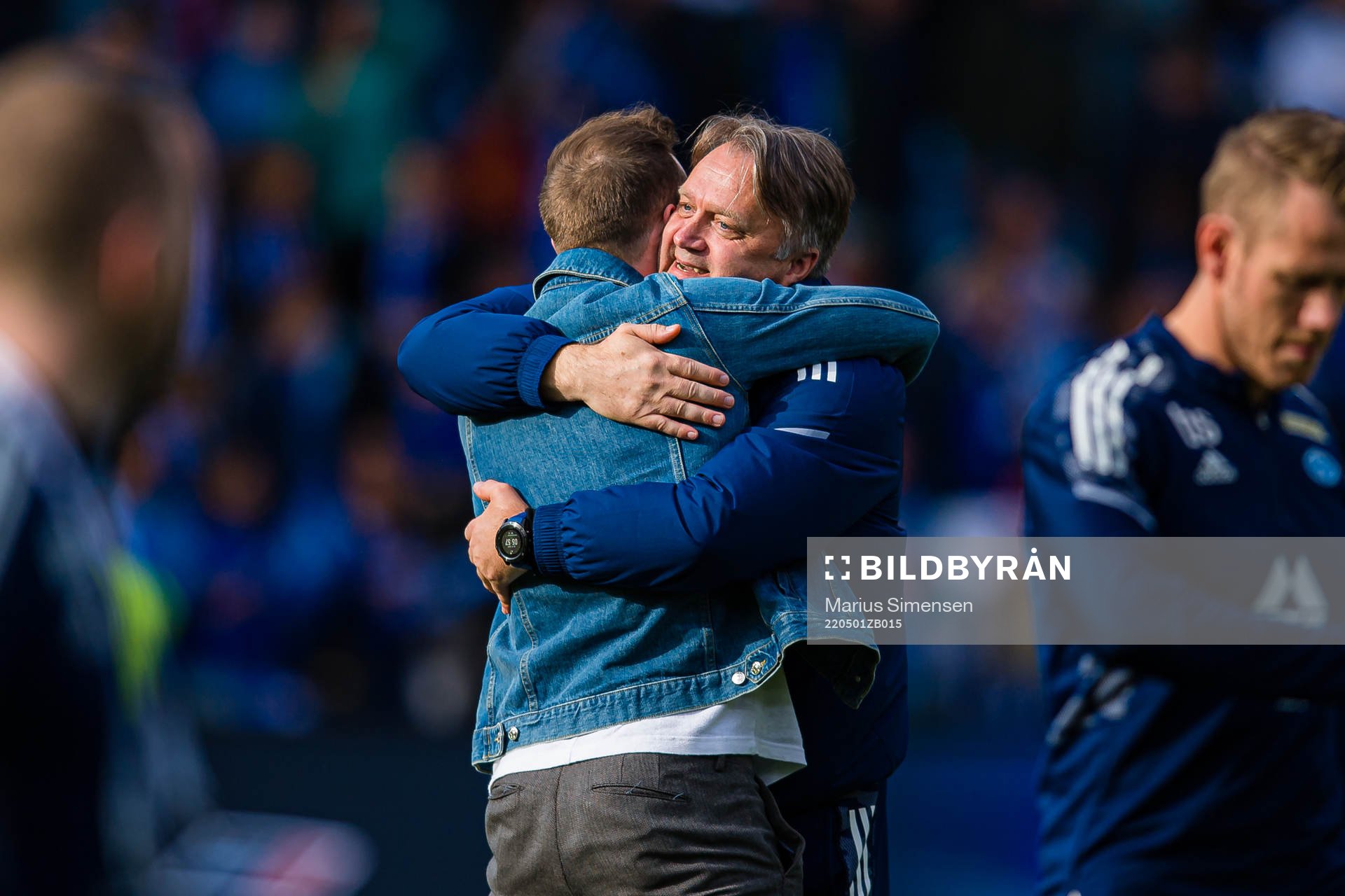 Kristoffer Haraldseid of Molde and Erling Moe, head coach