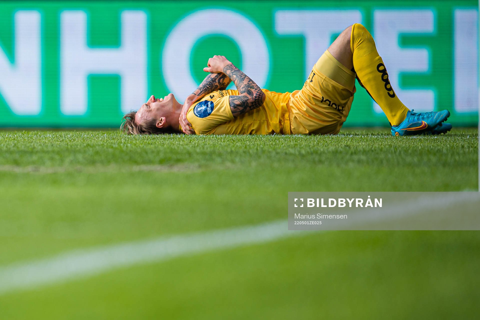 Runar Espejord of Bodø/Glimt in pain