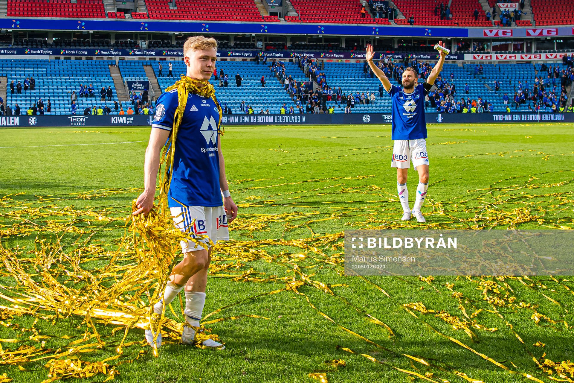 Ola Brynhildsen and Magnus Wolff Eikrem of Molde
